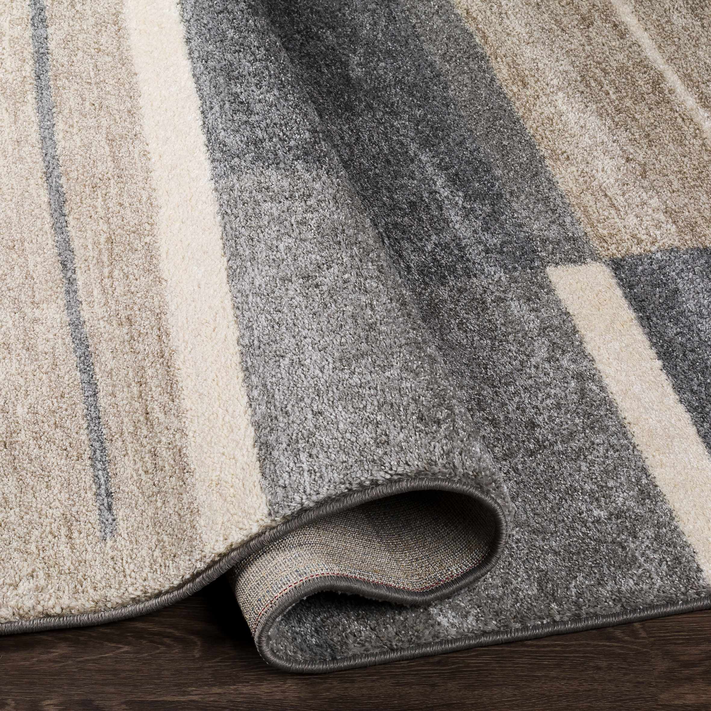 Glouster Taupe&Gray Lined Area Rug - Image 5