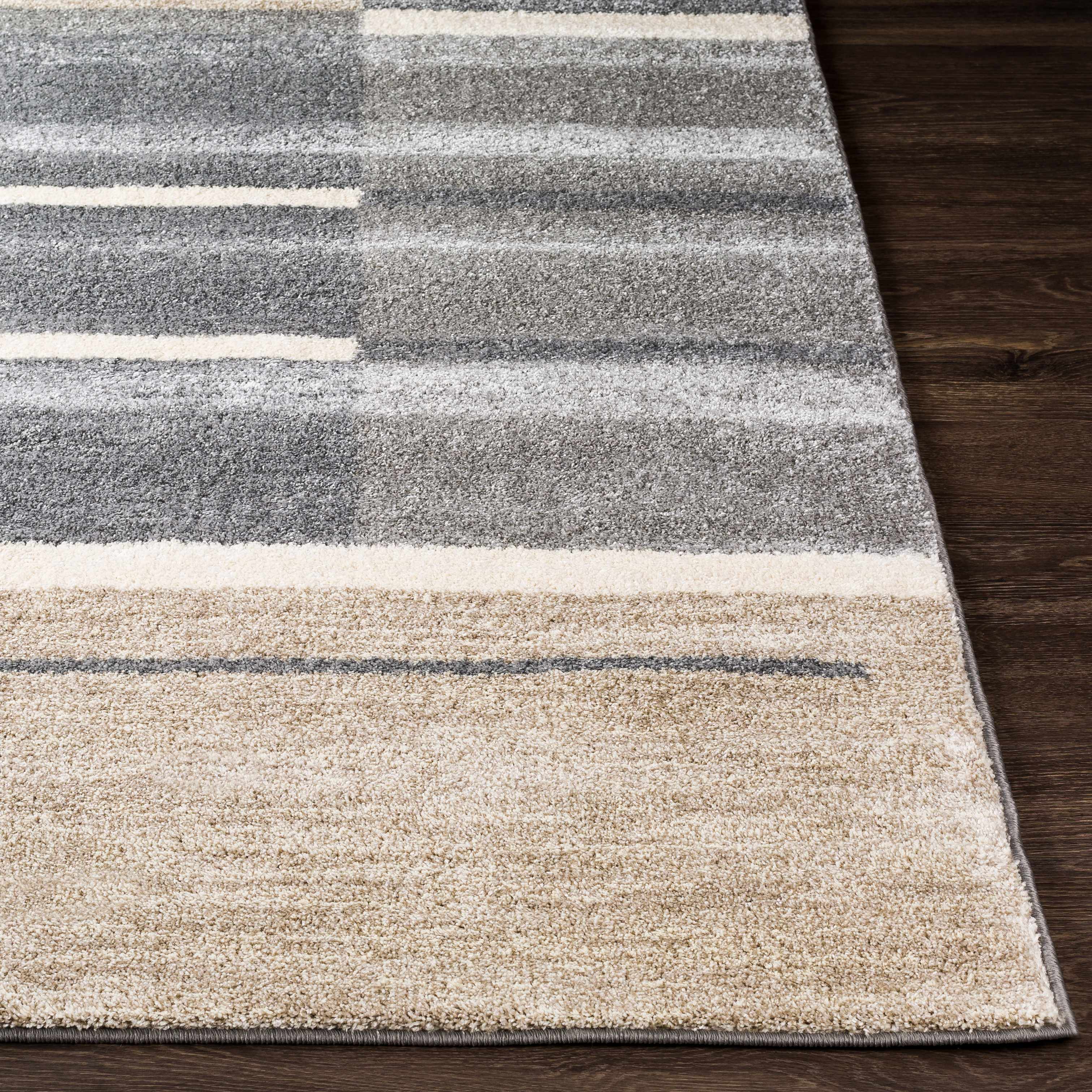 Glouster Taupe&Gray Lined Area Rug - Image 7
