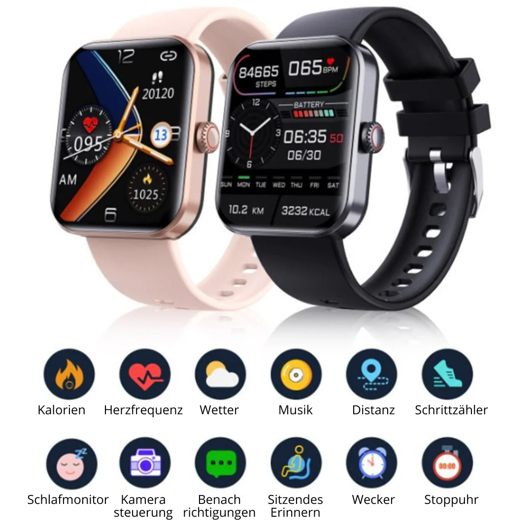 GlucoWatch Smart Health Monitoring Watch - Non-Invasive Glucose Trend Tracker - Heart Rate & SpO2 - iOS & Android - Image 13