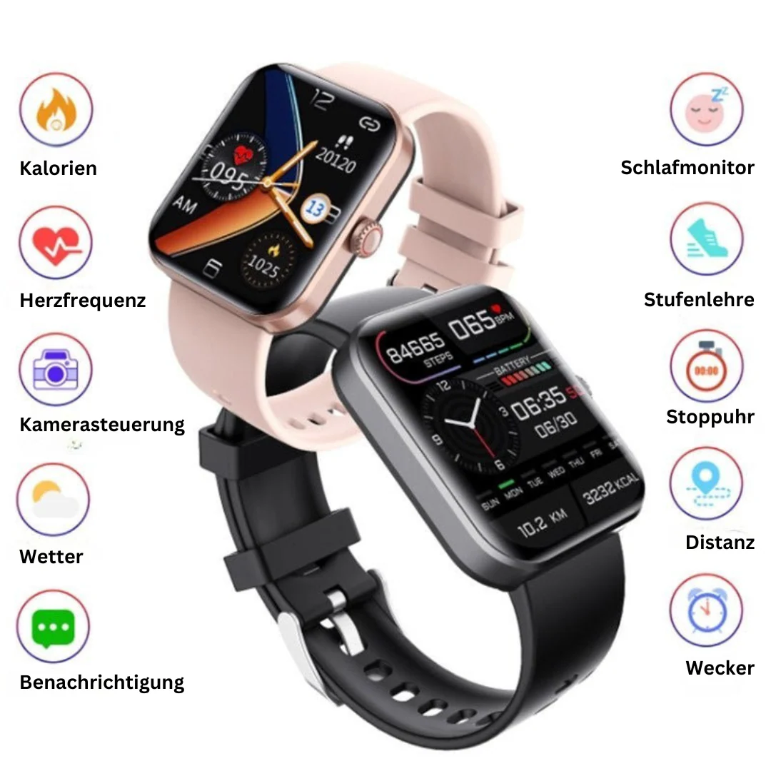 GlucoWatch Smart Health Monitoring Watch - Non-Invasive Glucose Trend Tracker - Heart Rate & SpO2 - iOS & Android - Image 6