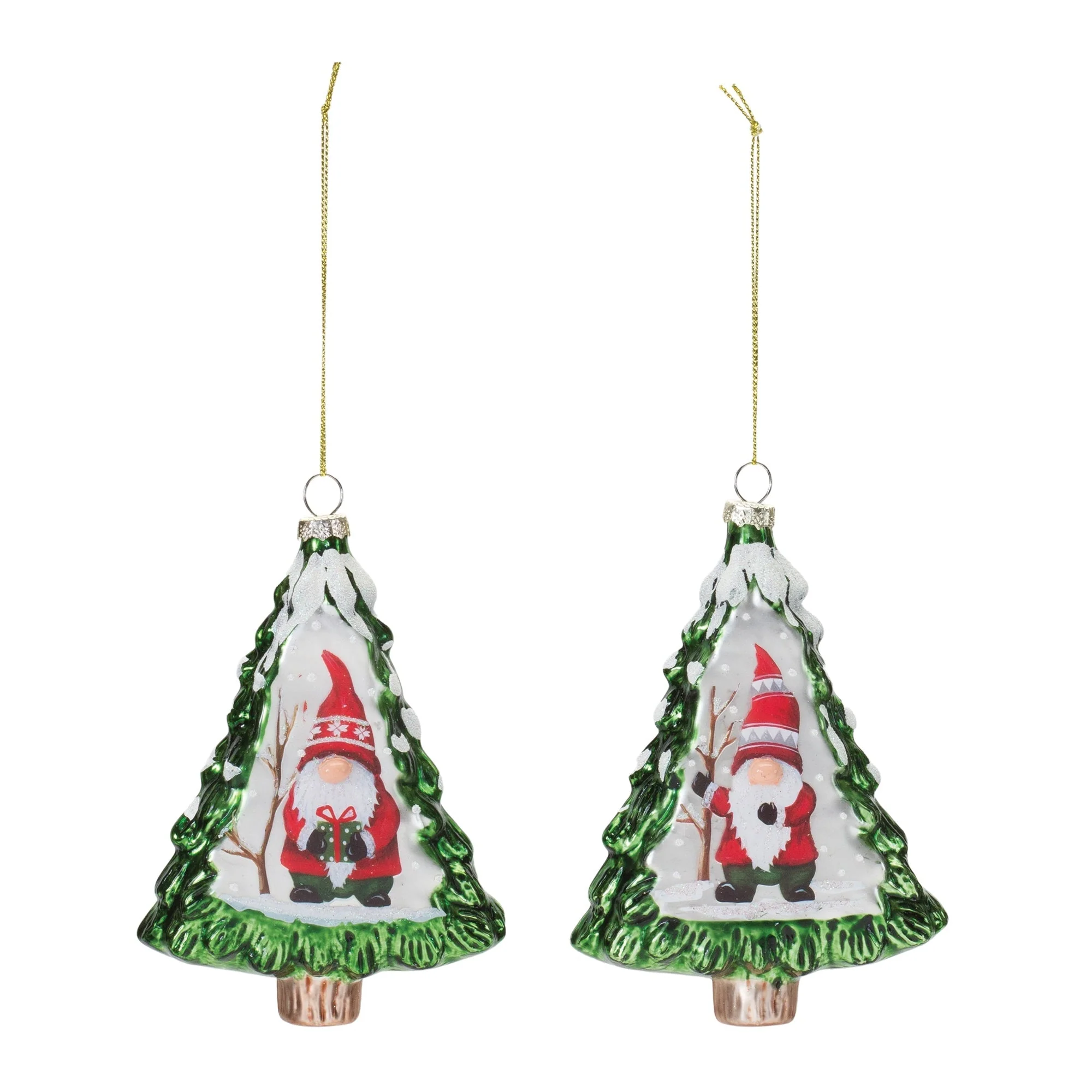 Gnome Pine Tree Ornament (Set of 12) - Image 2