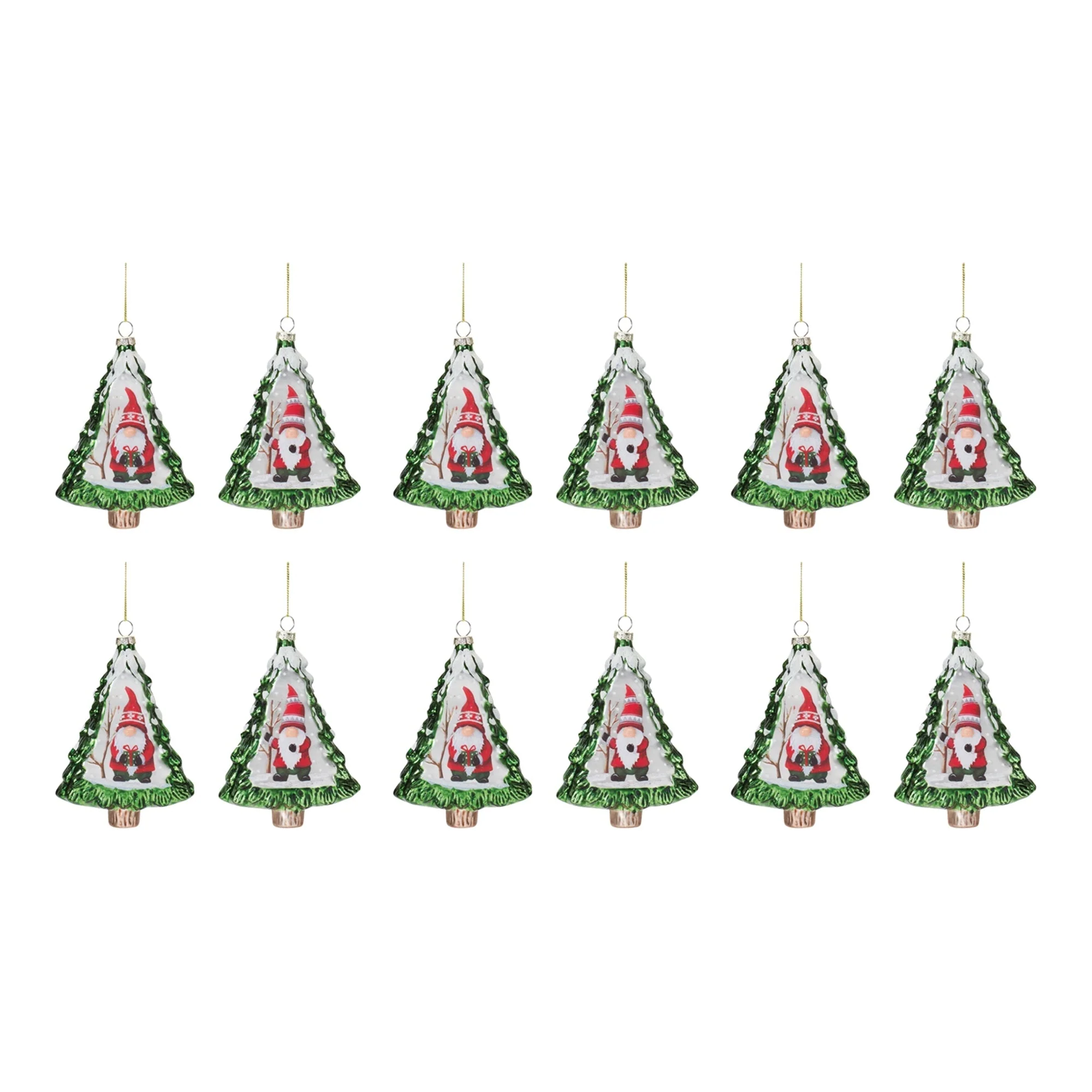 Gnome Pine Tree Ornament (Set of 12) - Image 5