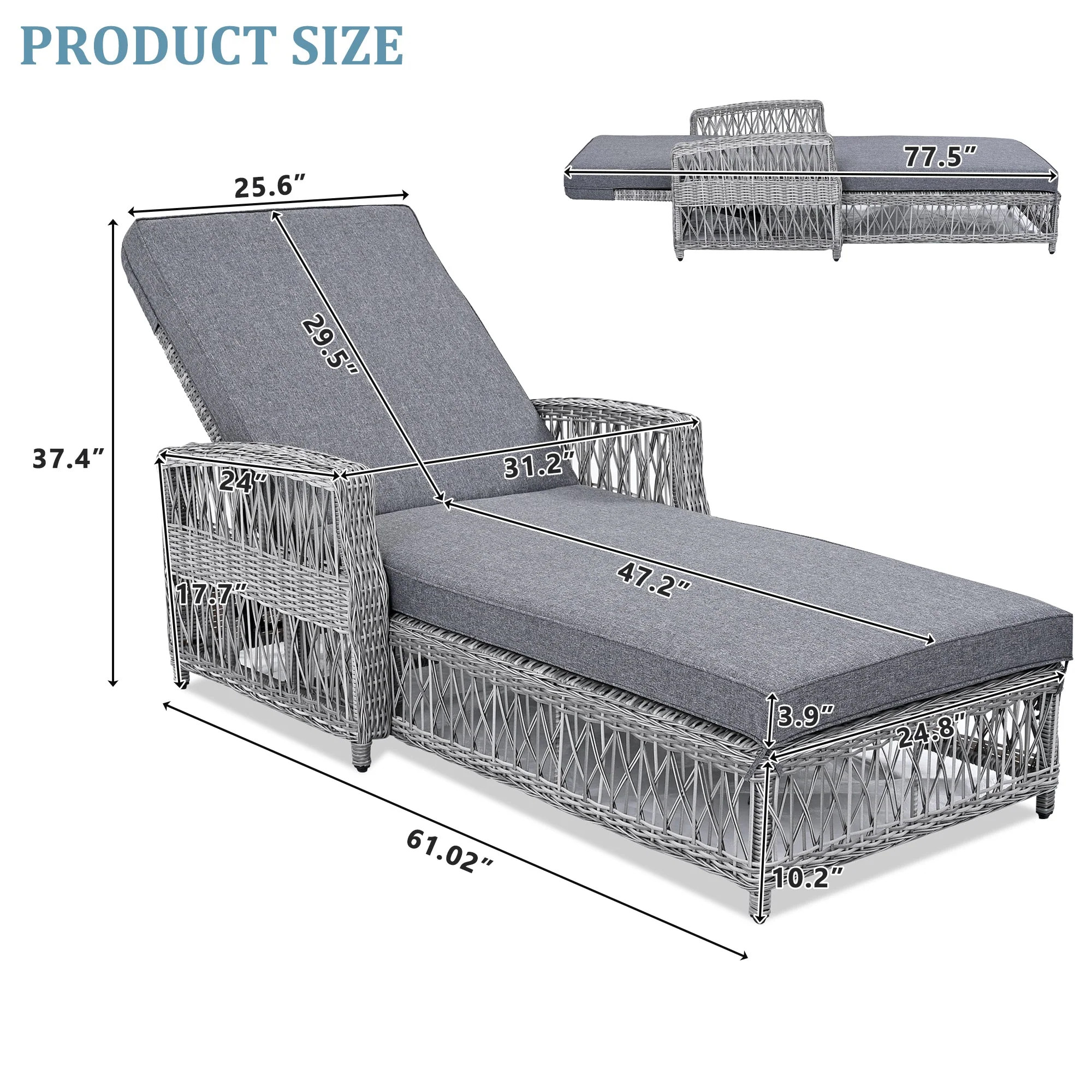 Go 2 Pieces Long Reclining Chaise Set - Image 10