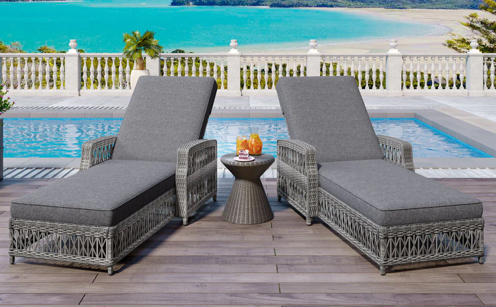 Go 2 Pieces Long Reclining Chaise Set - Image 3