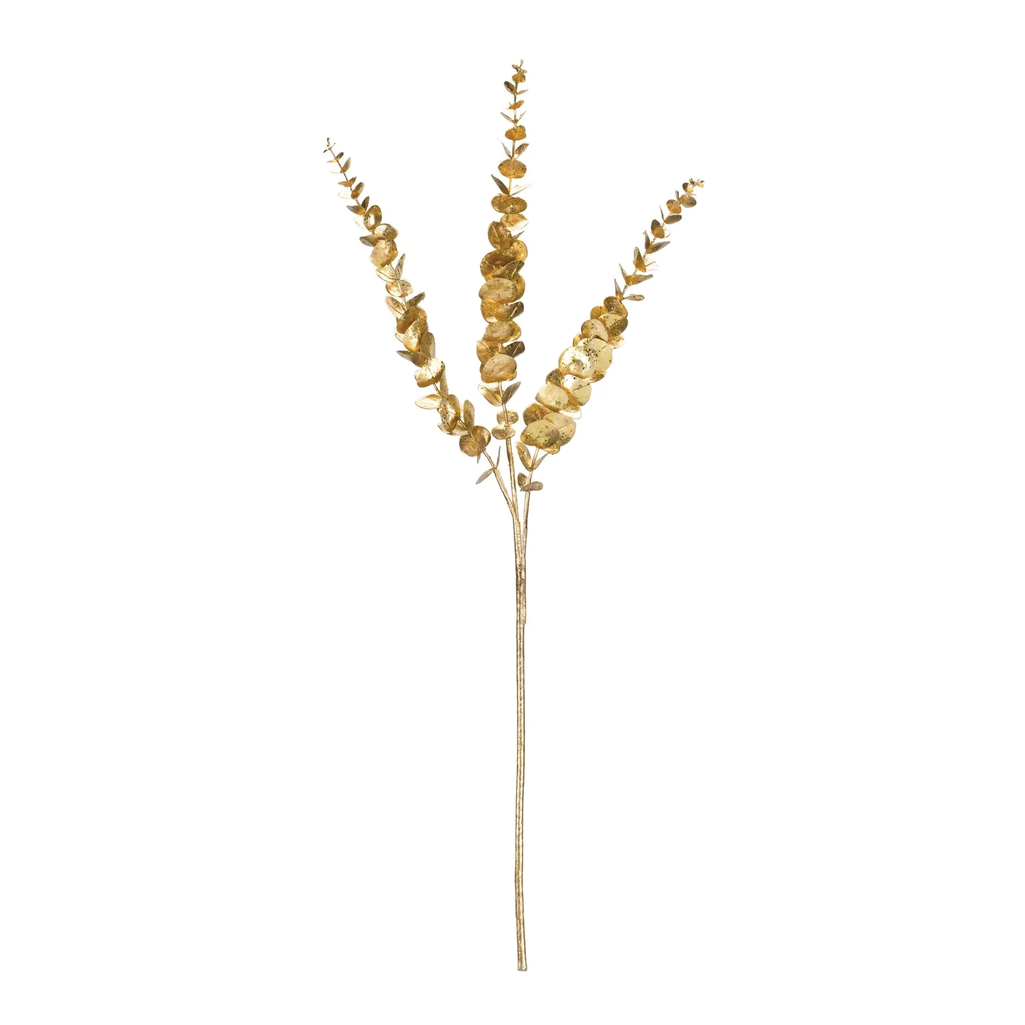 Gold Glittered Eucalyptus Spray (Set of 6) - Image 2