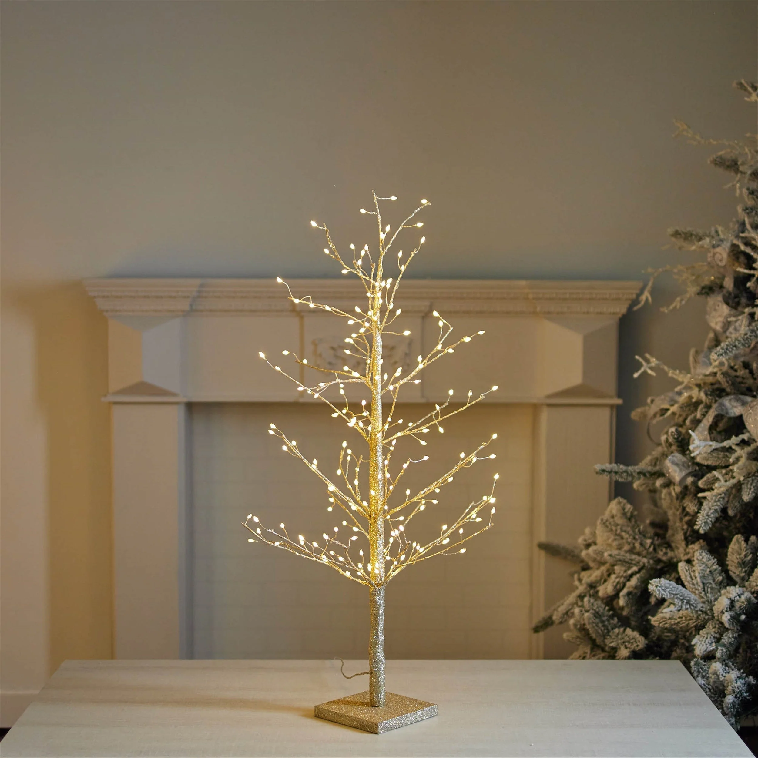 Gold LED Twig Tree 36"H - Image 2