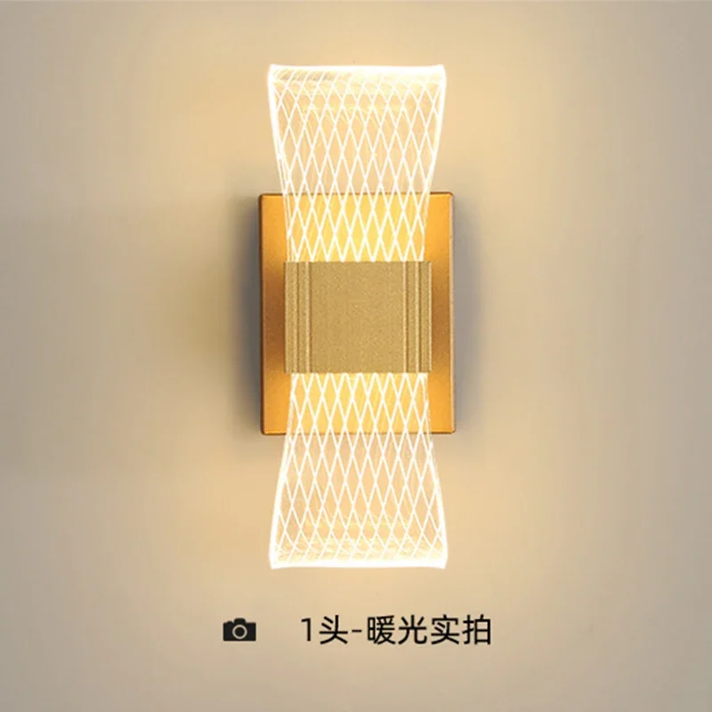 Gold Modern LED Wall Lamp – Luxury Aluminum Bedside Light for Bedroom & Living Room - Image 5