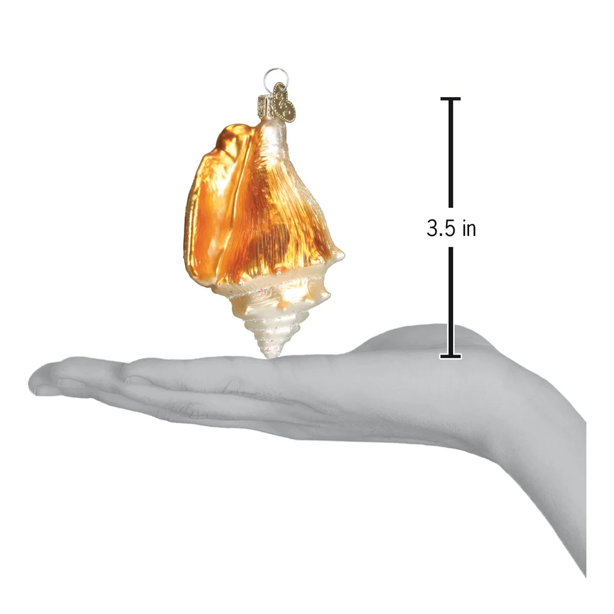 Golden Seashell Ornament - Image 4