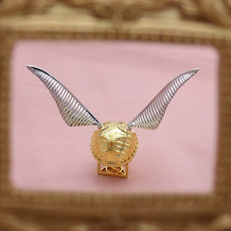 Golden Snitch Style Ring Box Gold Plated Jewelry Ring Holder Gift Box - Image 7
