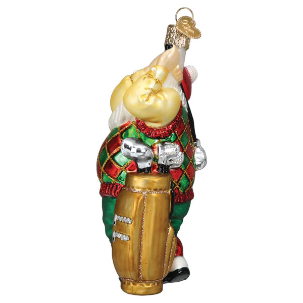 Golfing Santa Ornament - Image 5