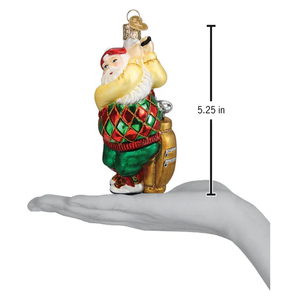 Golfing Santa Ornament - Image 6