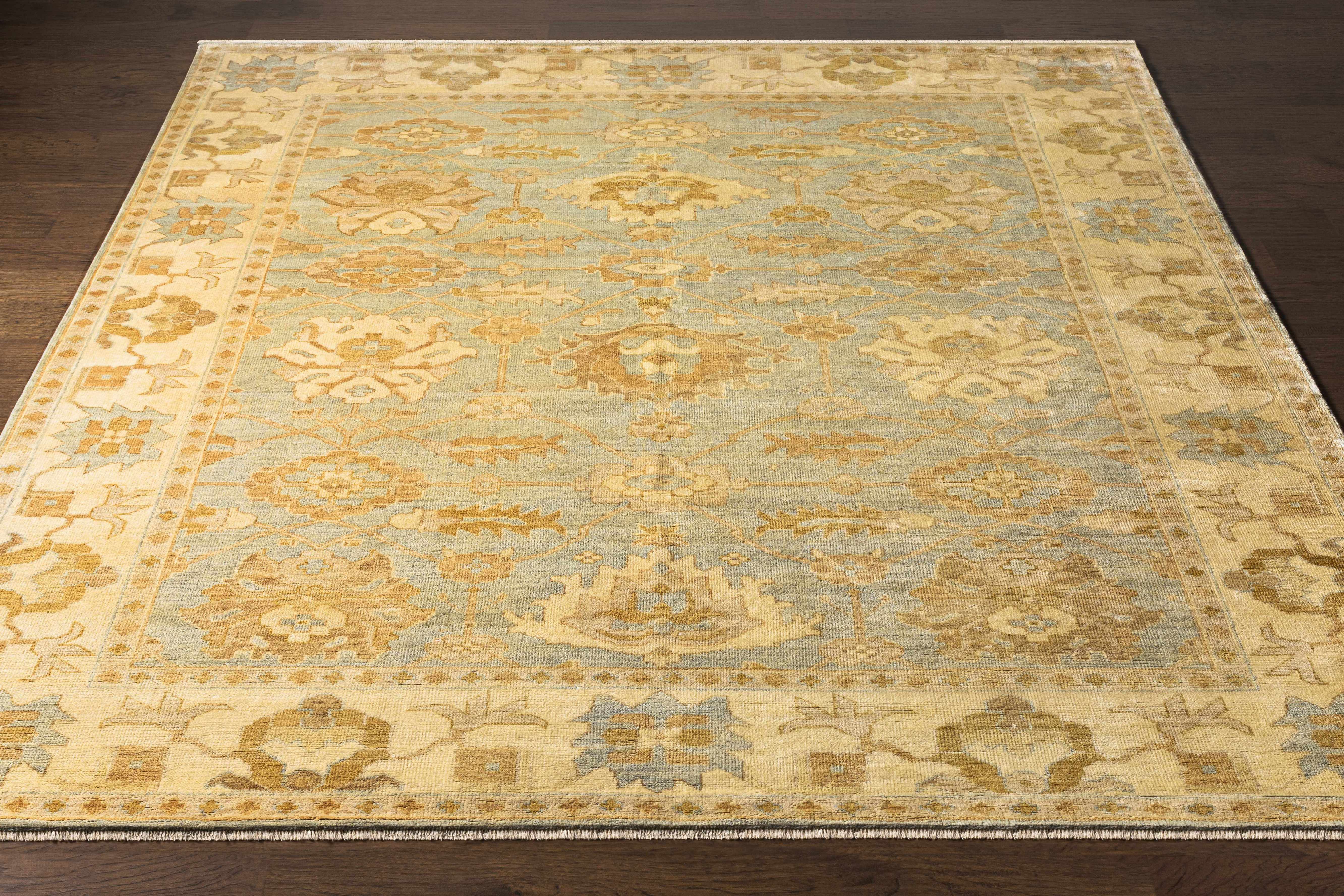 Goodyear 5x8 Mustard Premium Wool Rug - Clearance - Image 3