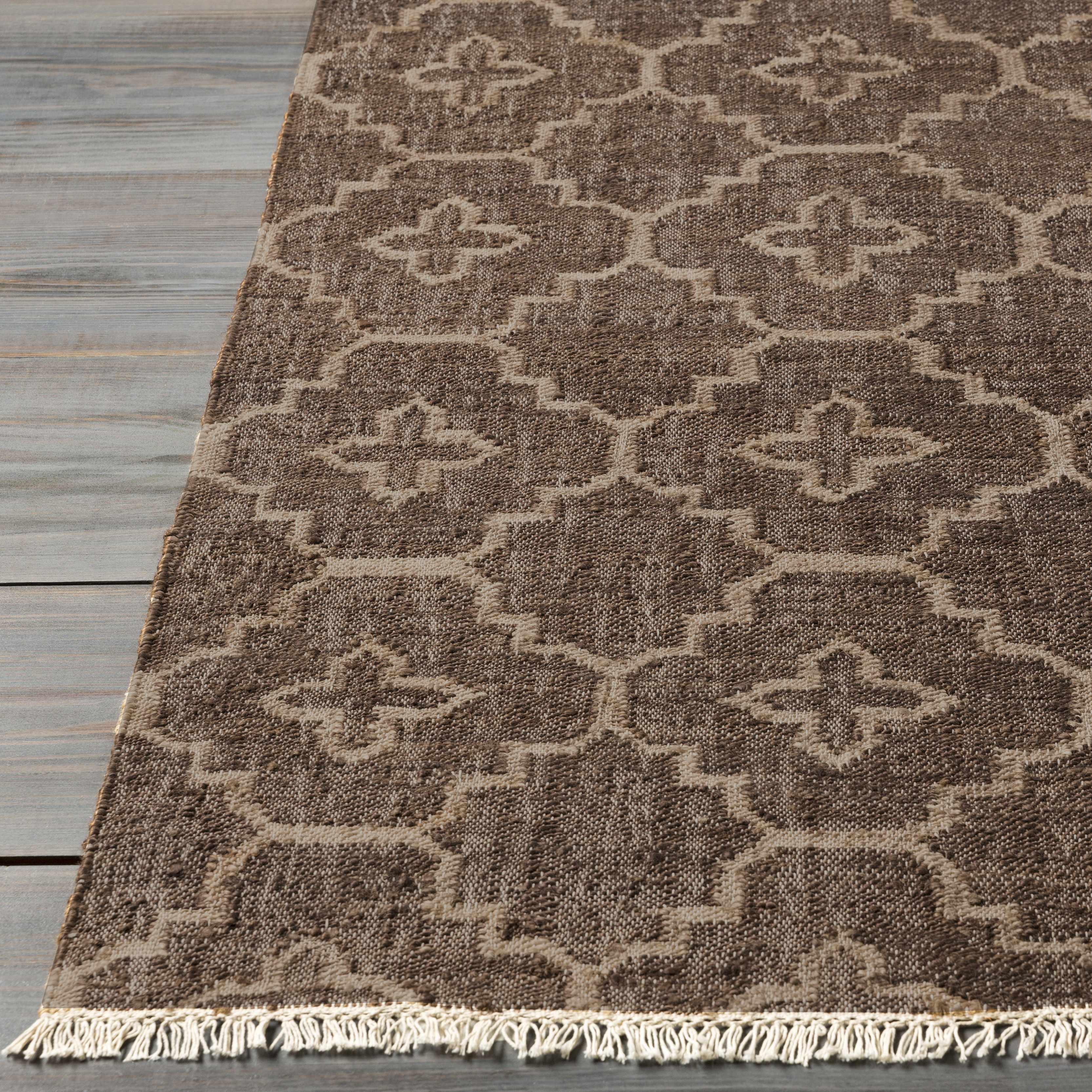 Gotebo Handcrafted Fringed Jute Carpet - Clearance - Image 4