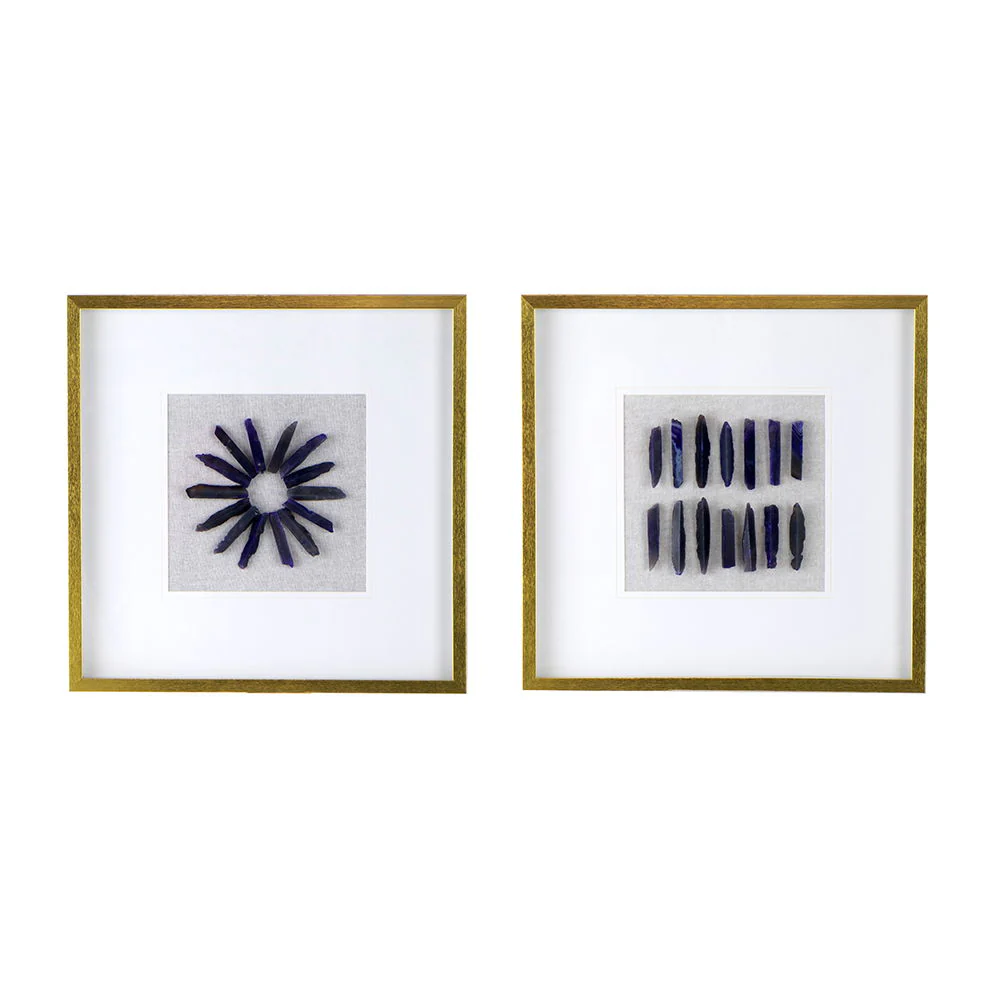Grace Purple Agate Shadow Boxes Wall Art Set of 2 - Multicolor - Image 12