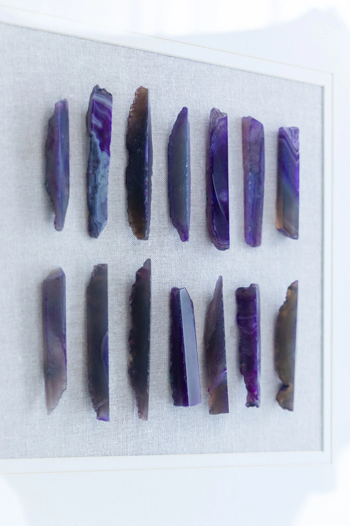 Grace Purple Agate Shadow Boxes Wall Art Set of 2 - Multicolor - Image 13