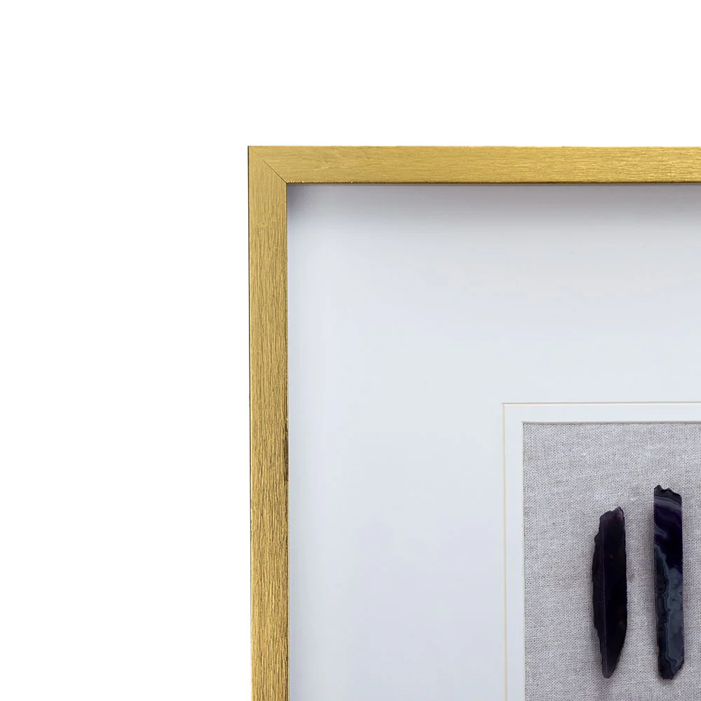 Grace Purple Agate Shadow Boxes Wall Art Set of 2 - Multicolor - Image 2