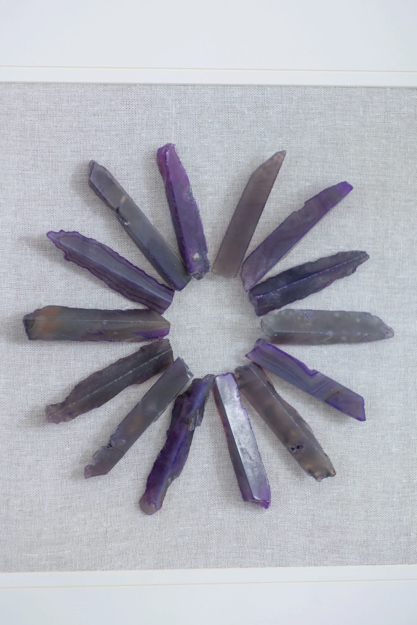 Grace Purple Agate Shadow Boxes Wall Art Set of 2 - Multicolor - Image 3