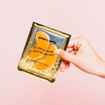 Grace & Stella Energizing Under Eye Mask Gold 24 Pair - New - Image 4