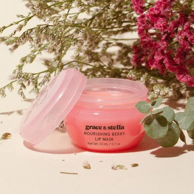 Grace & Stella Nourishing Berry Lip Mask 0.7oz/3ct - New - Image 3