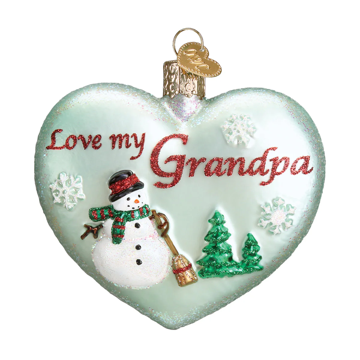 Grandpa Heart Ornament - Image 3