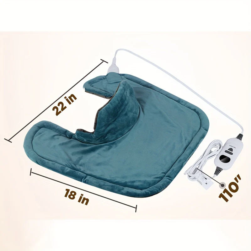 Graphene Heating Pad for Neck & Shoulders – Weighted, 6 Heat Levels, Auto-Off - Image 3