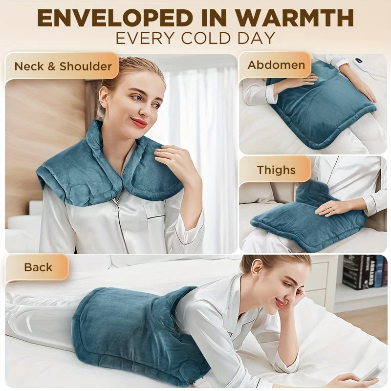 Graphene Heating Pad for Neck & Shoulders – Weighted, 6 Heat Levels, Auto-Off - Image 6