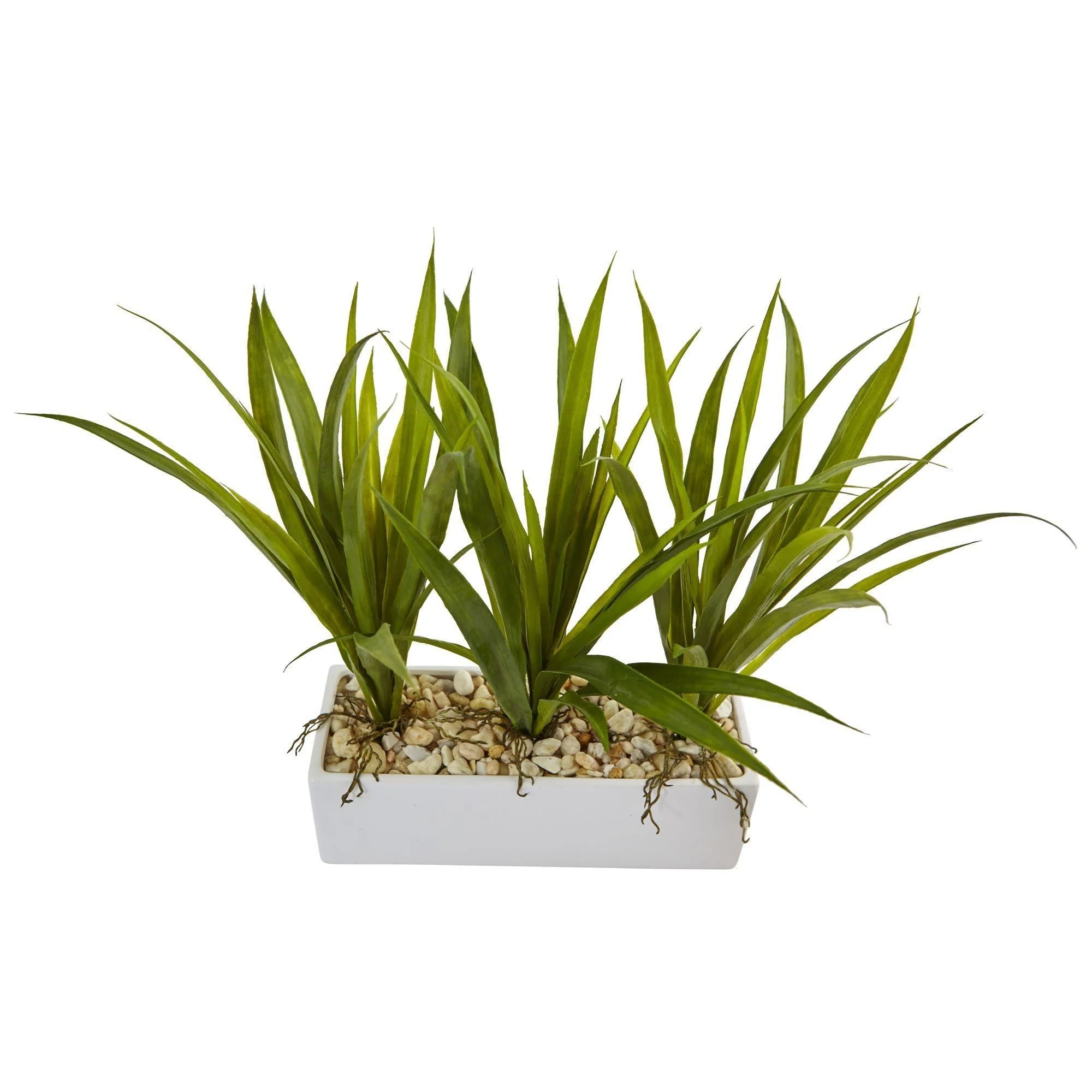 Grass in Rectangular Planter - Image 2