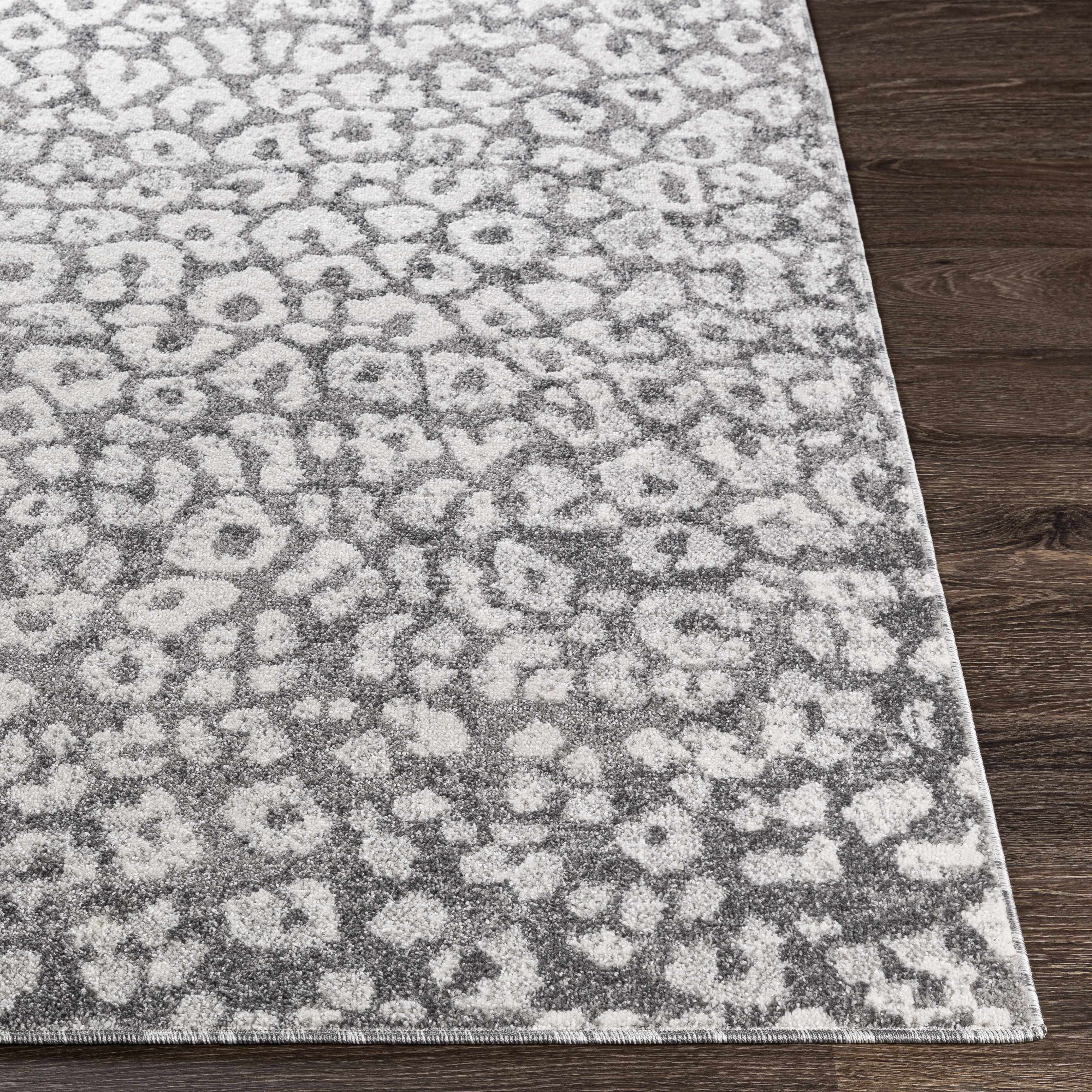 Gray Hubbardsville Leopard Print Area Rug - Clearance - Image 3