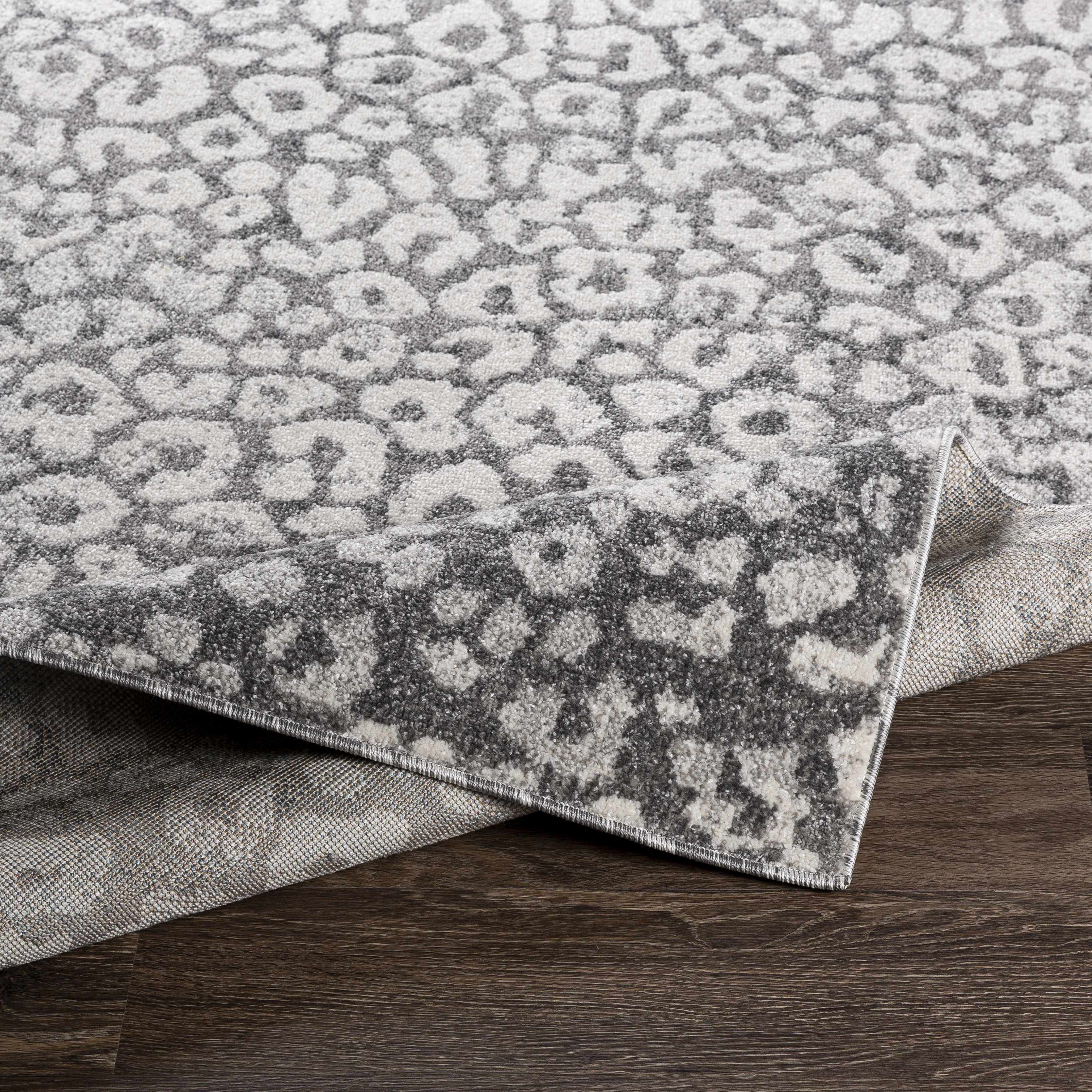 Gray Hubbardsville Leopard Print Area Rug - Clearance - Image 4