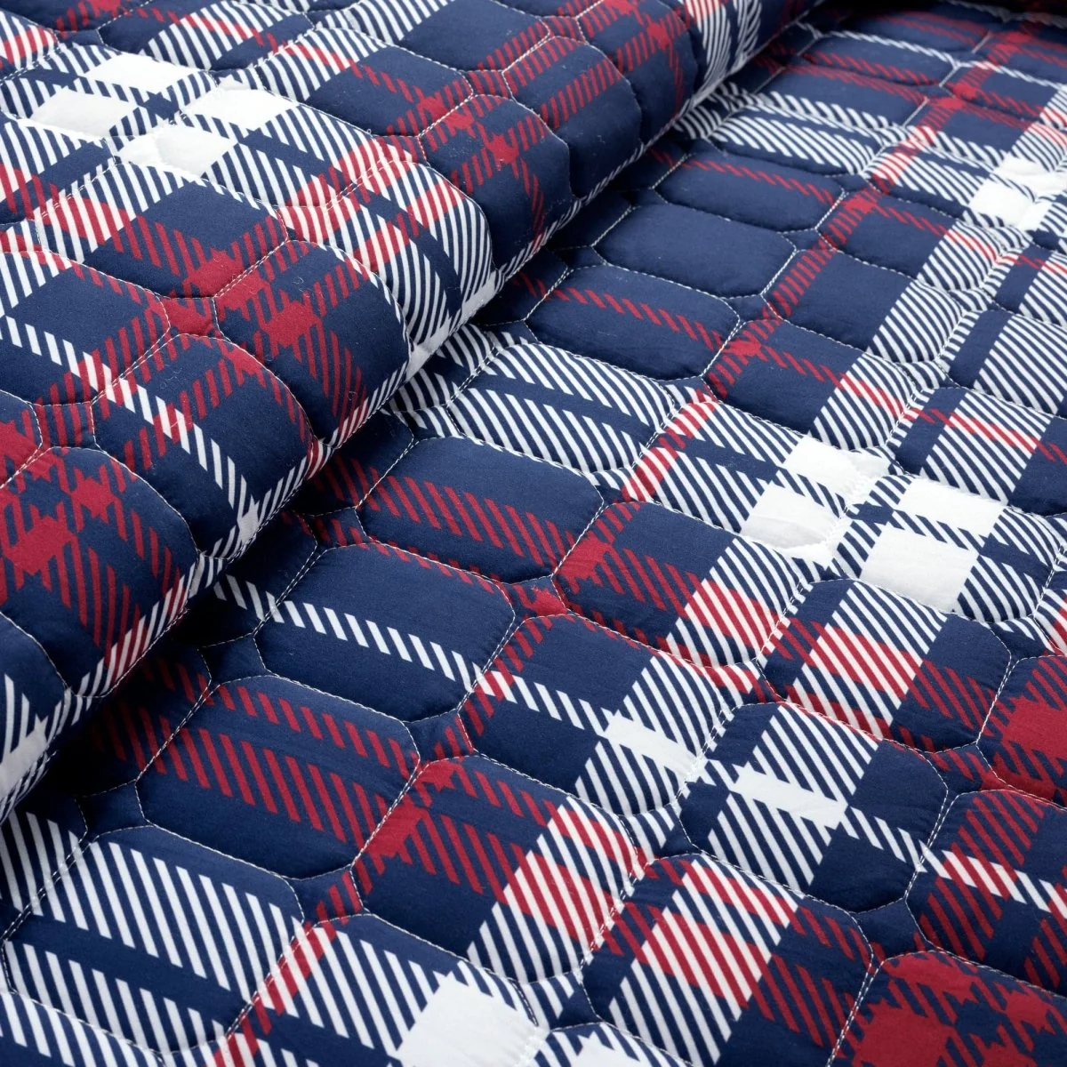 Grayson Farmhouse Plaid Reversible Quilt Set - Image 8