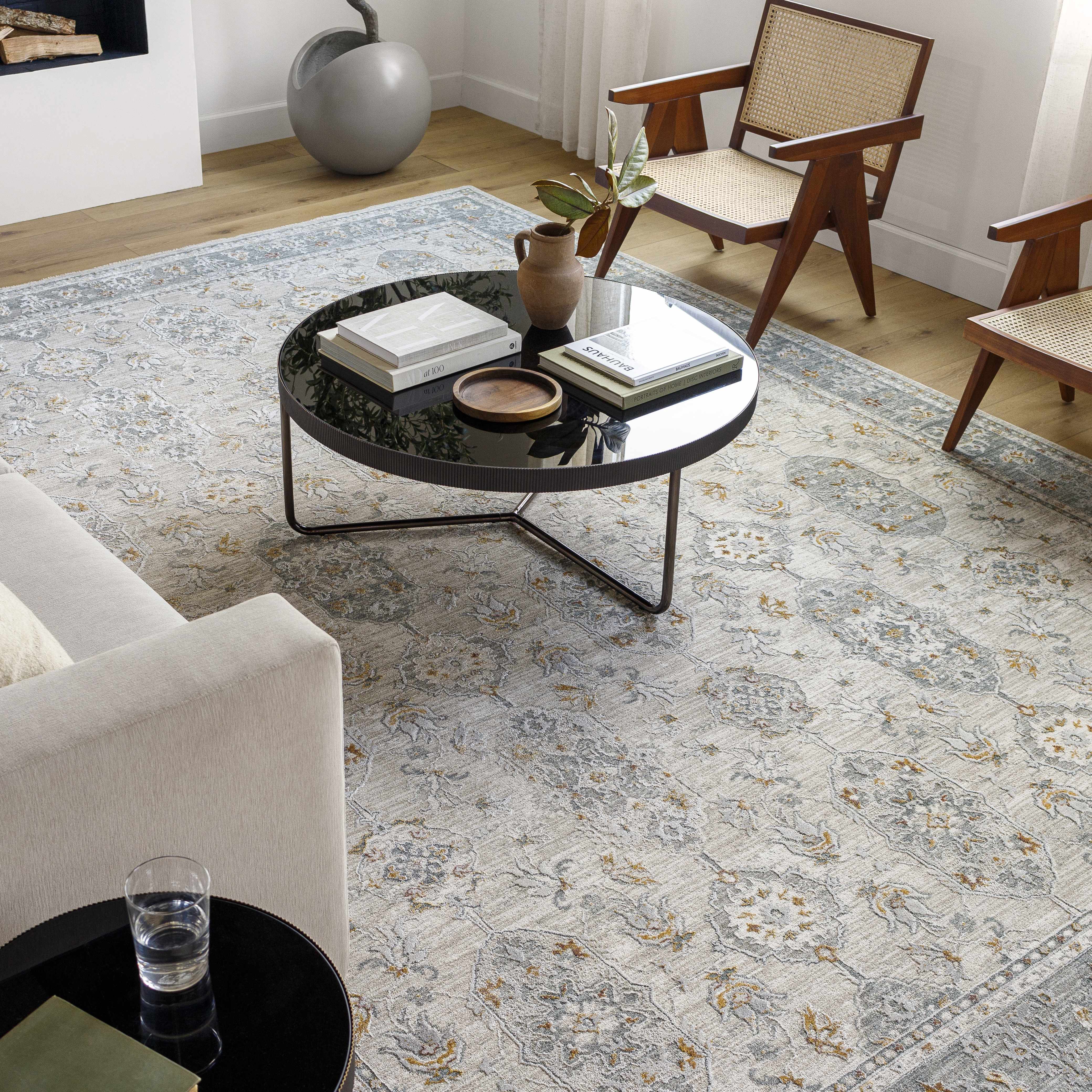 Greco Textured Rug with Fringes - Image 2