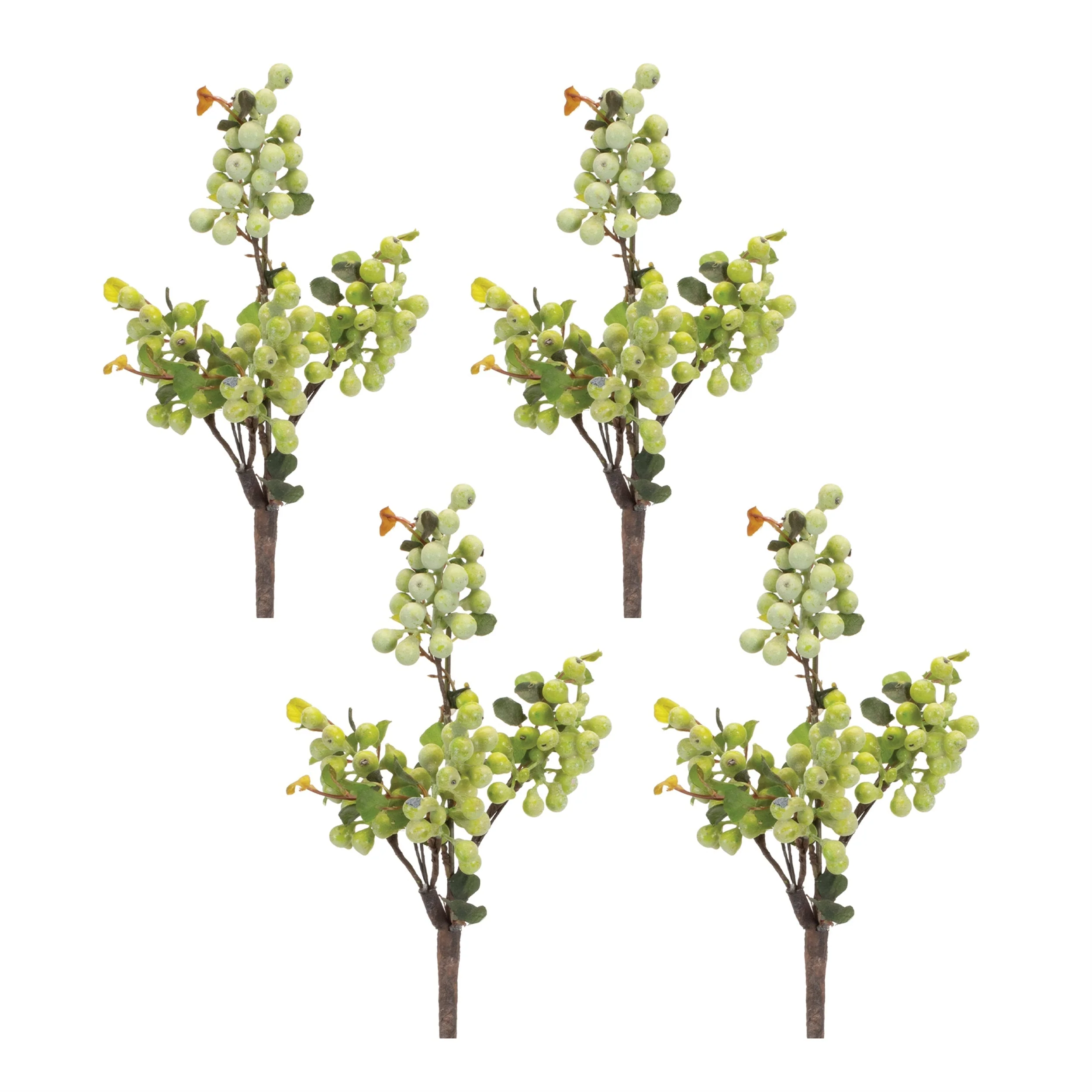 Green Berry Foliage Spray (Set of 4) - Image 3