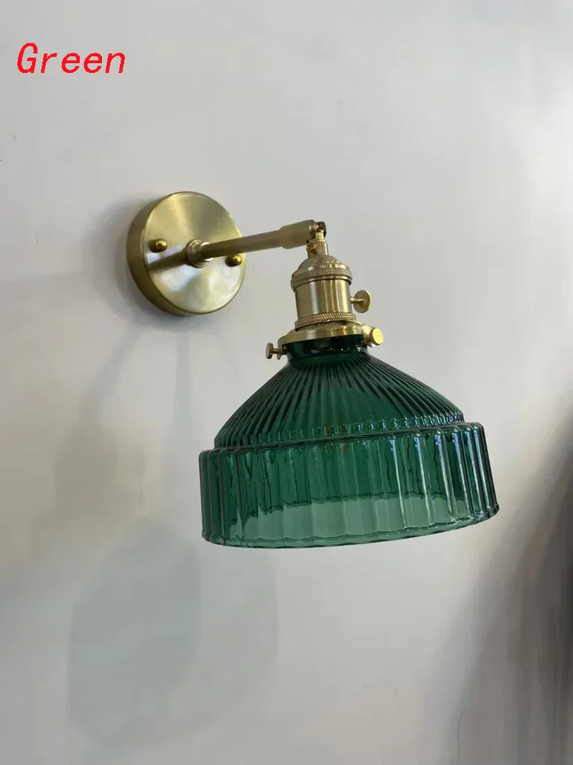 Green Glass Wall Sconce – Art Deco Light for Living Room, Hallway & Bedroom - Image 15