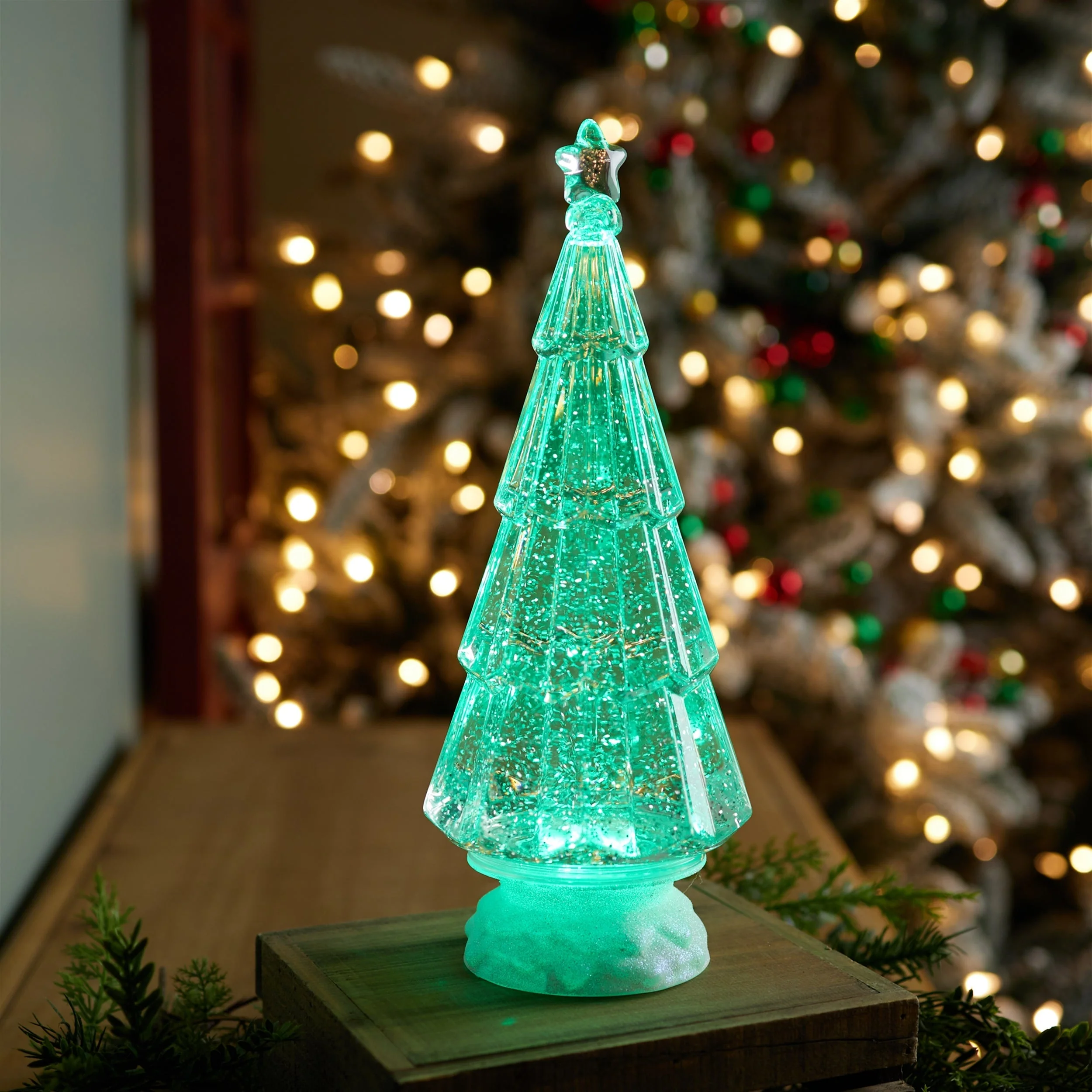 Green LED Christmas Tree 12"H - Image 2