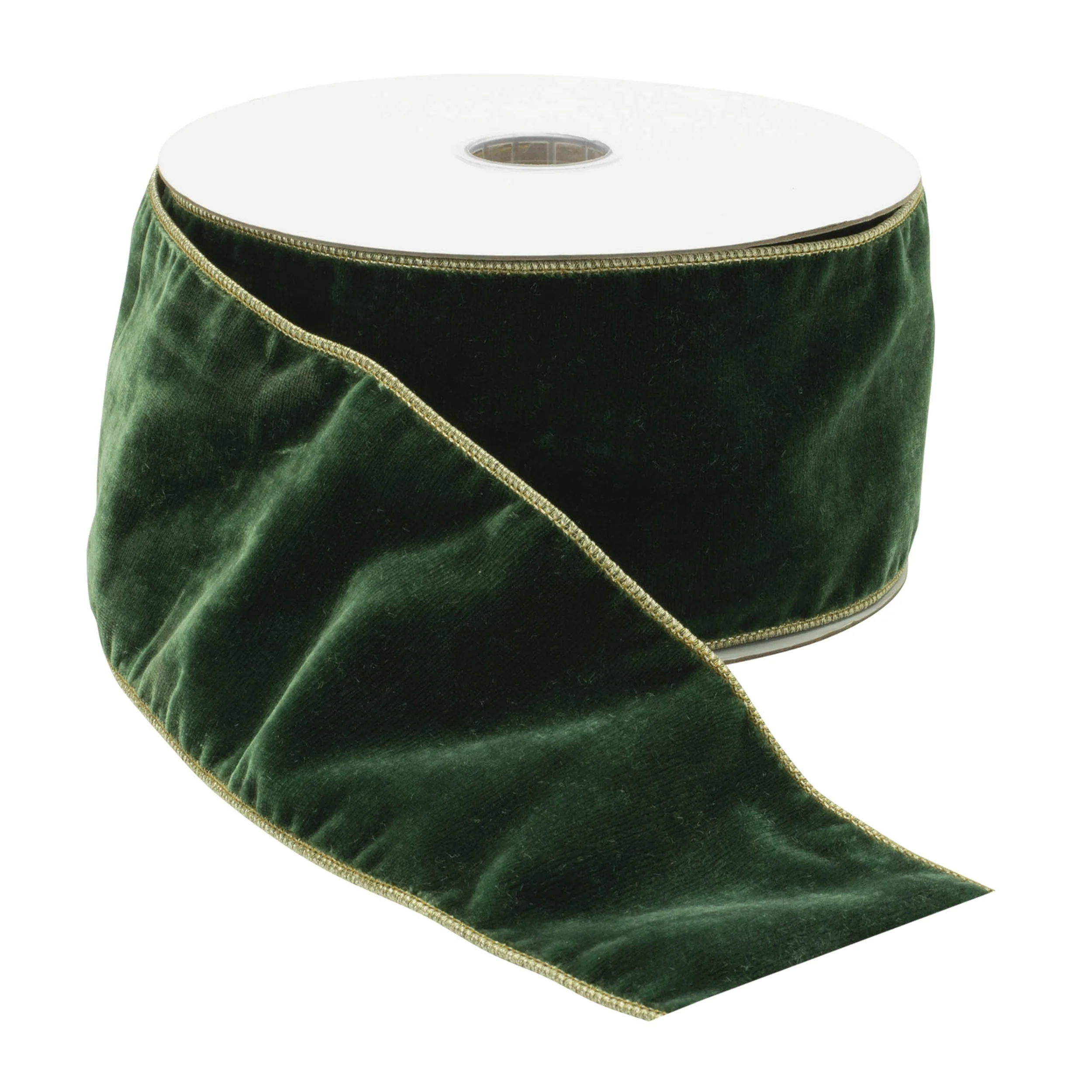 Green Wired Ribbon 4" x 10 Yds. - Image 2