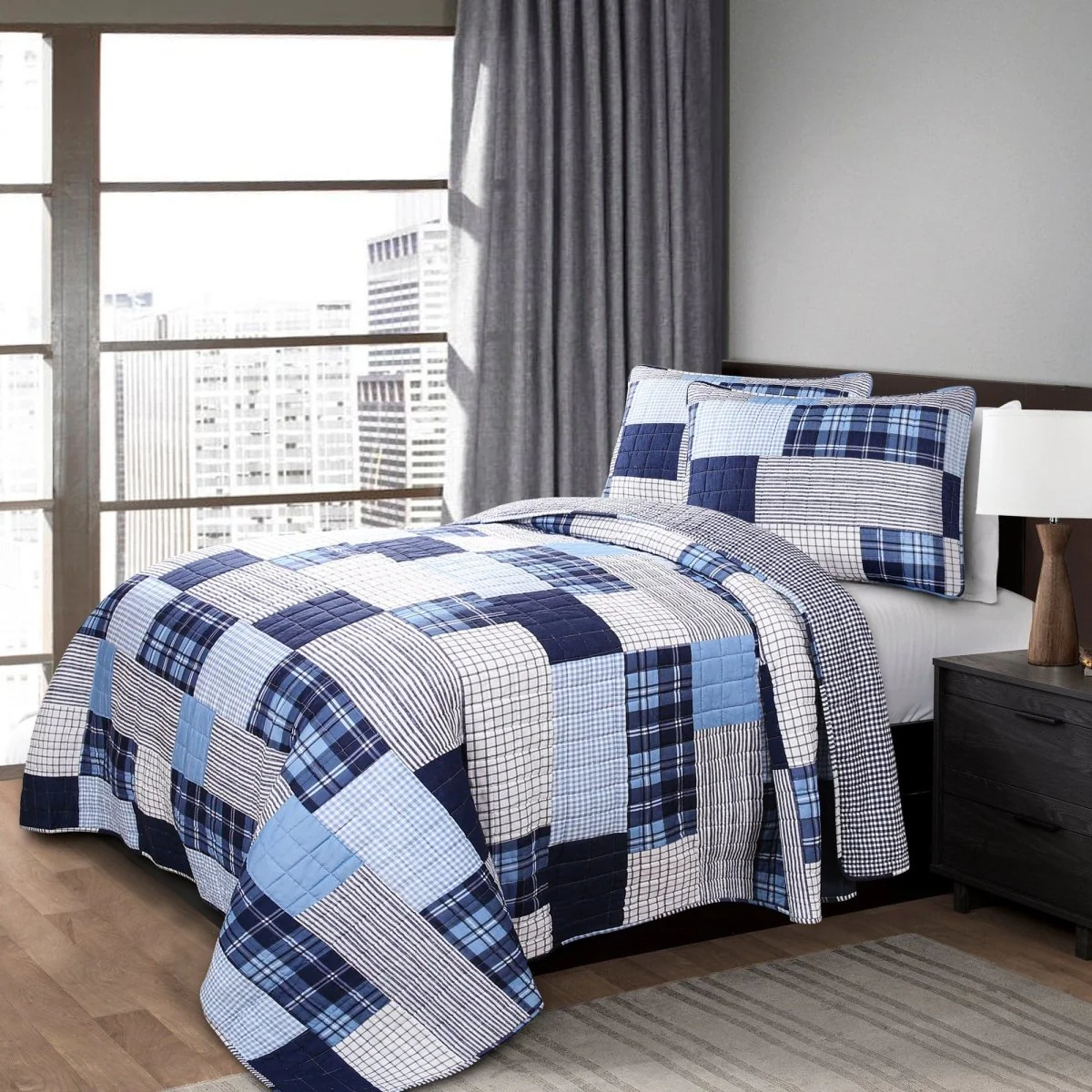 Greenville 3 Piece Quilt Set - Image 5