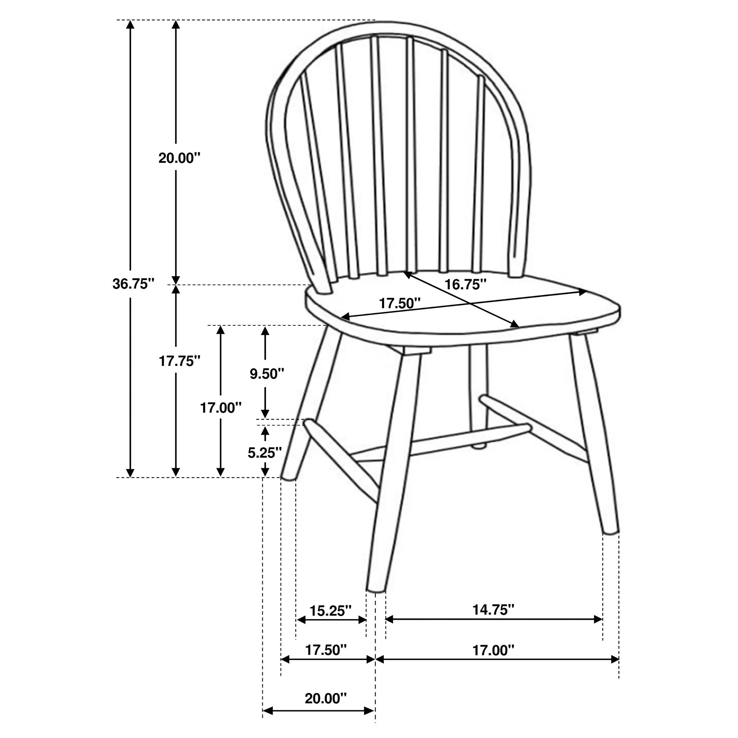 Greer Natural Brown And White 5-Piece Dining Set - Image 9