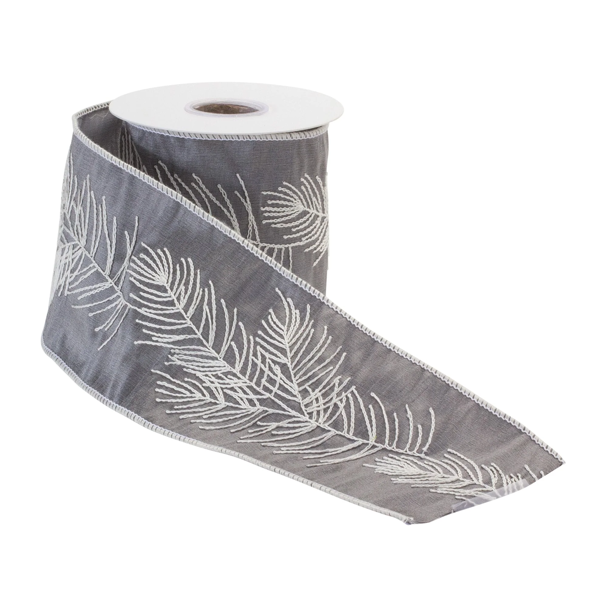 Pine Branch Ribbon 4" x 5 yds. - Image 2