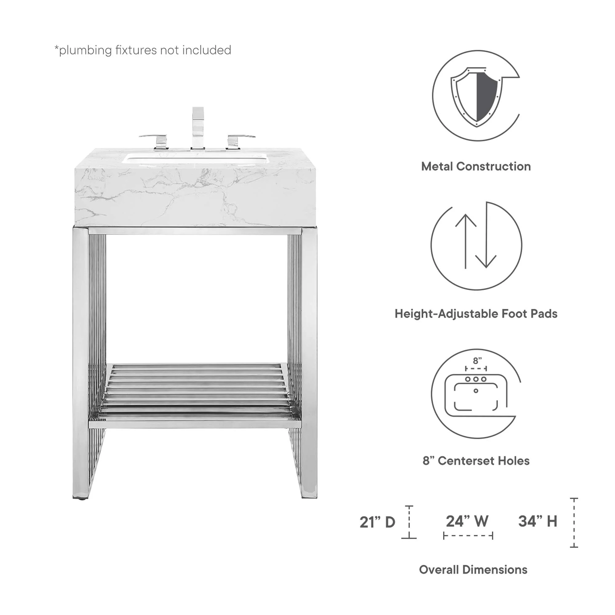 Gridiron 24" Bathroom Vanity by Modway - Image 2
