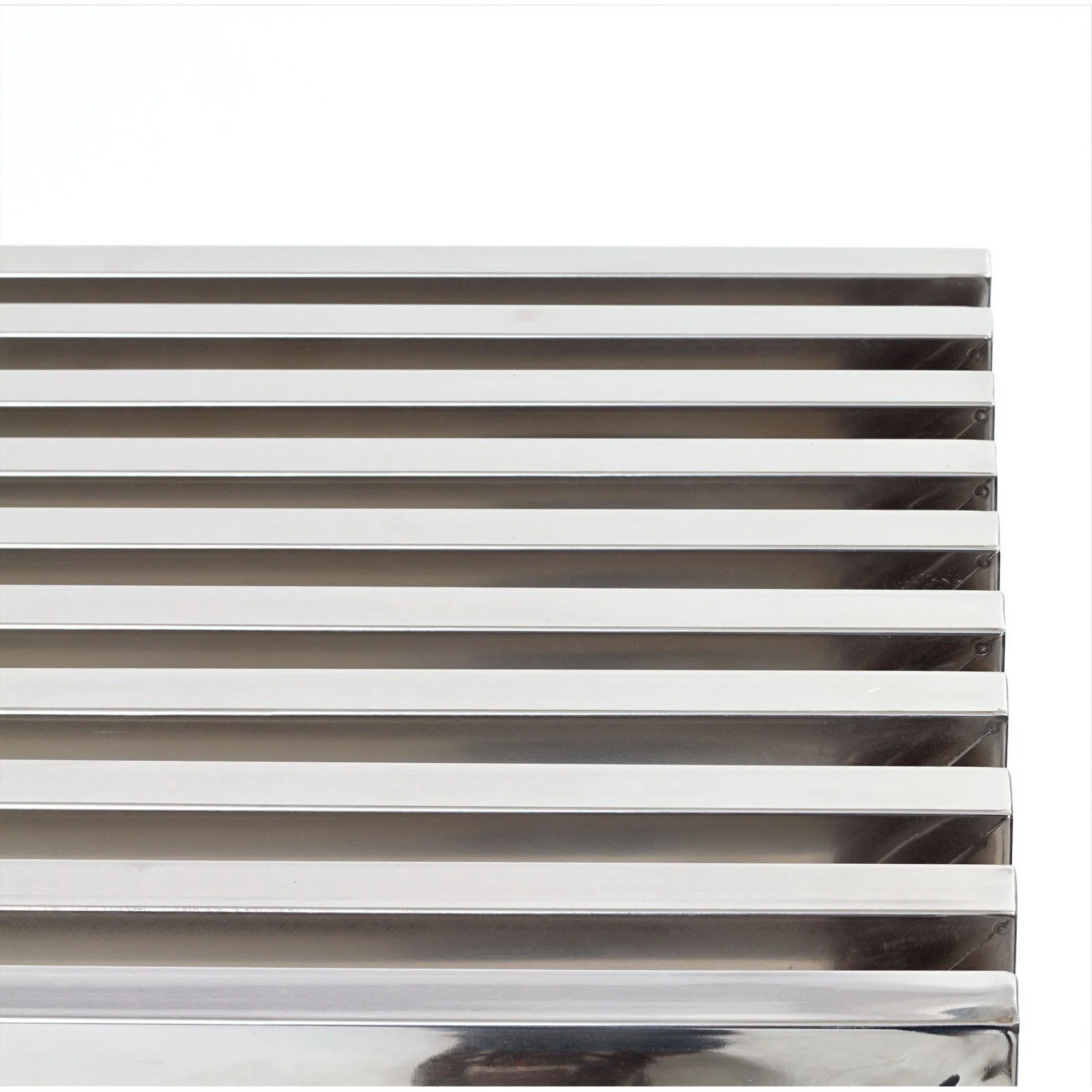 Gridiron Medium Stainless Steel Bench by Modway - Image 4