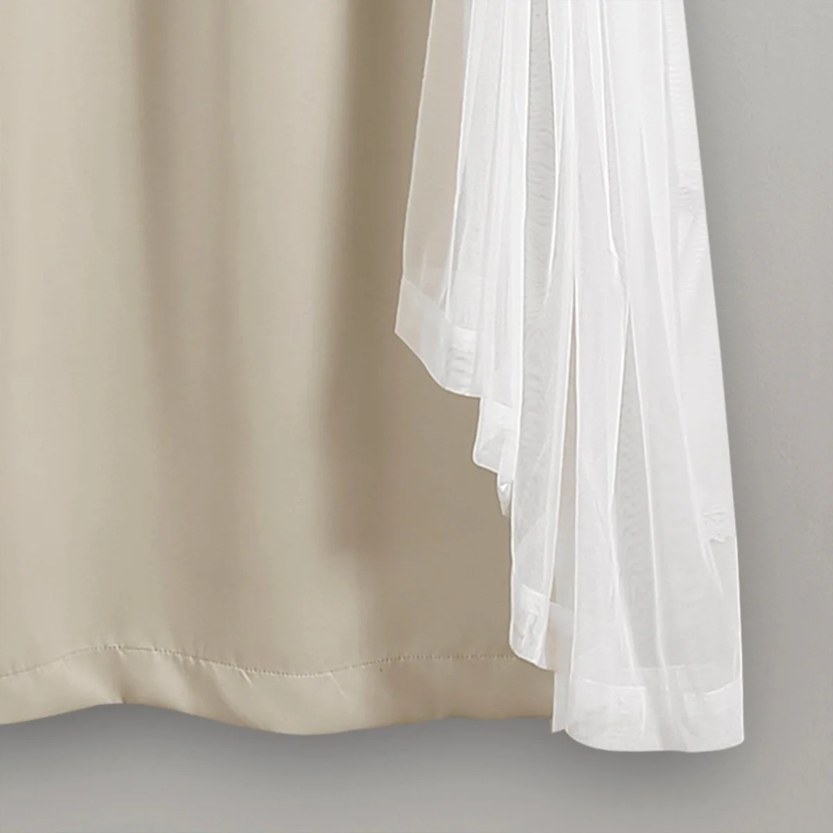Grommet Sheer With Insulated Blackout Lining Curtain Panel Set - Image 44