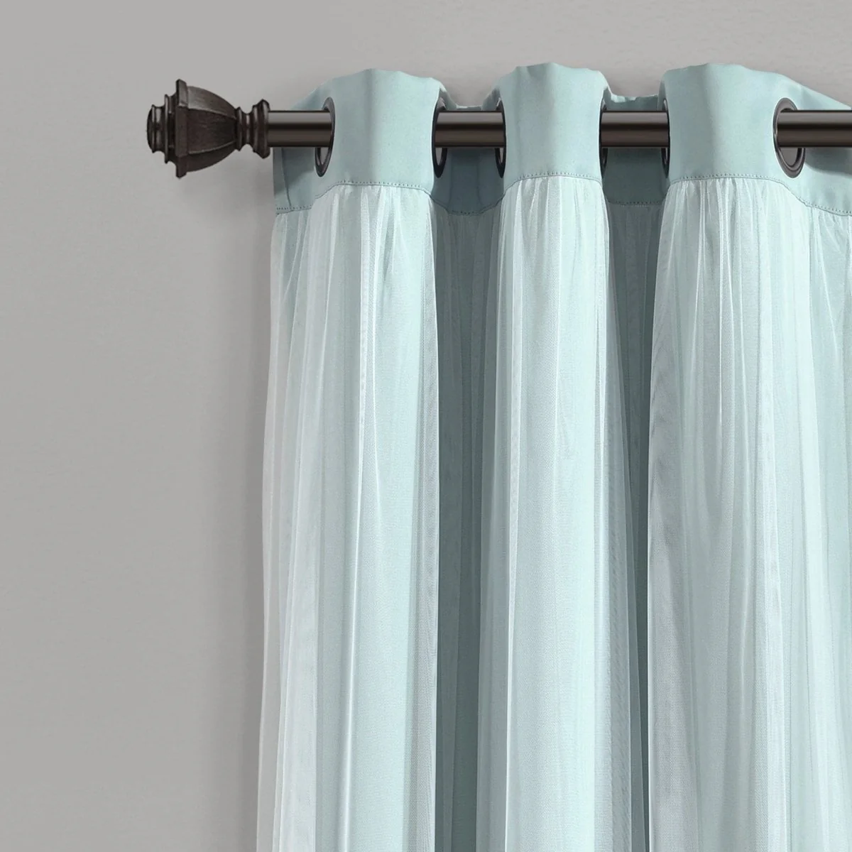 Grommet Sheer With Insulated Blackout Lining Curtain Panel Set - Image 45