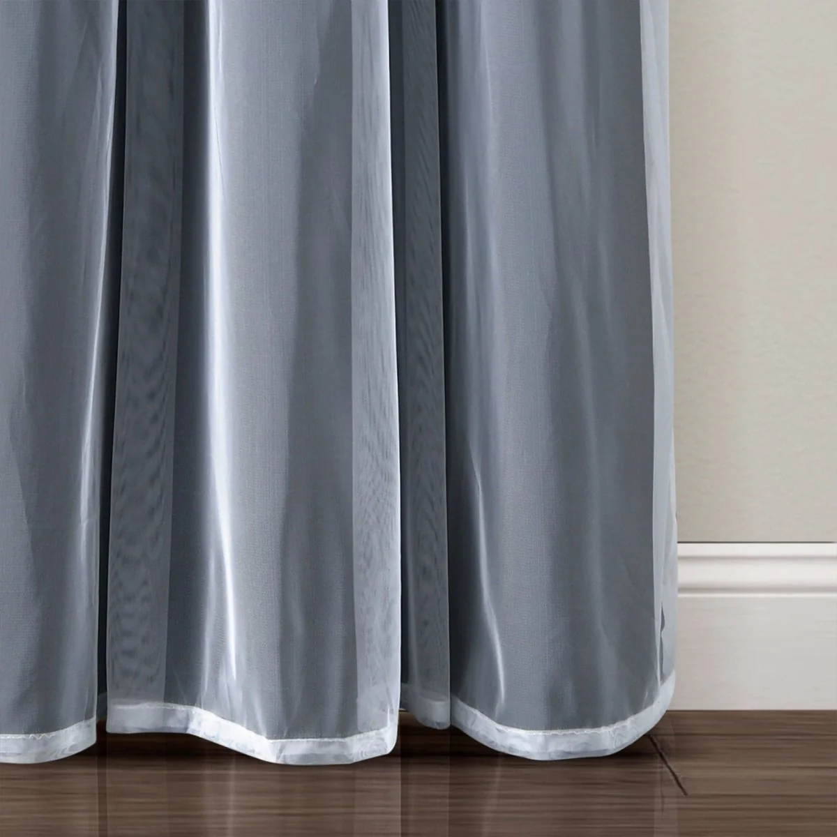 Grommet Sheer With Insulated Blackout Lining Curtain Panel Set - Image 49