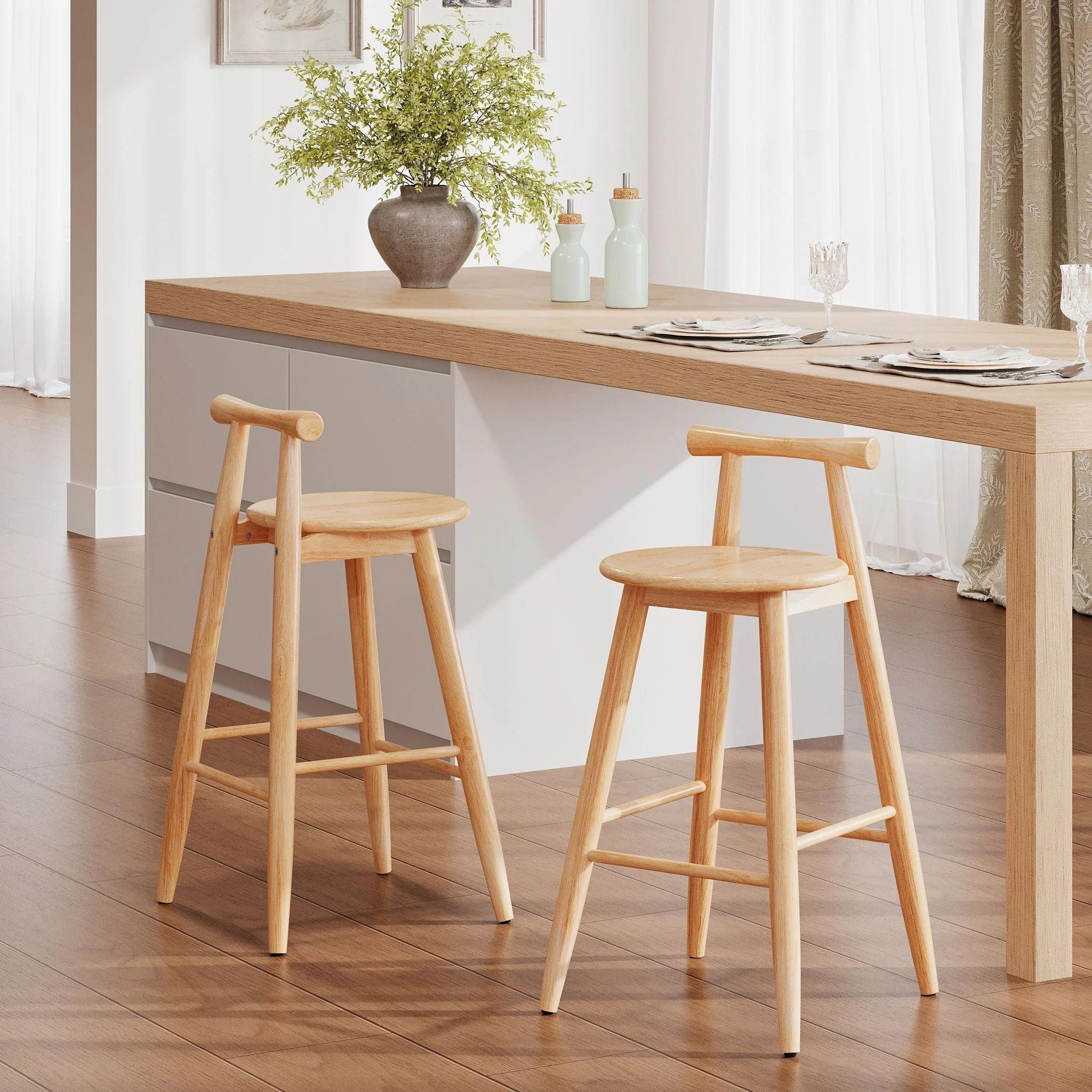 Grove Indoor Barstool (Set of 2) - Natural - Image 3