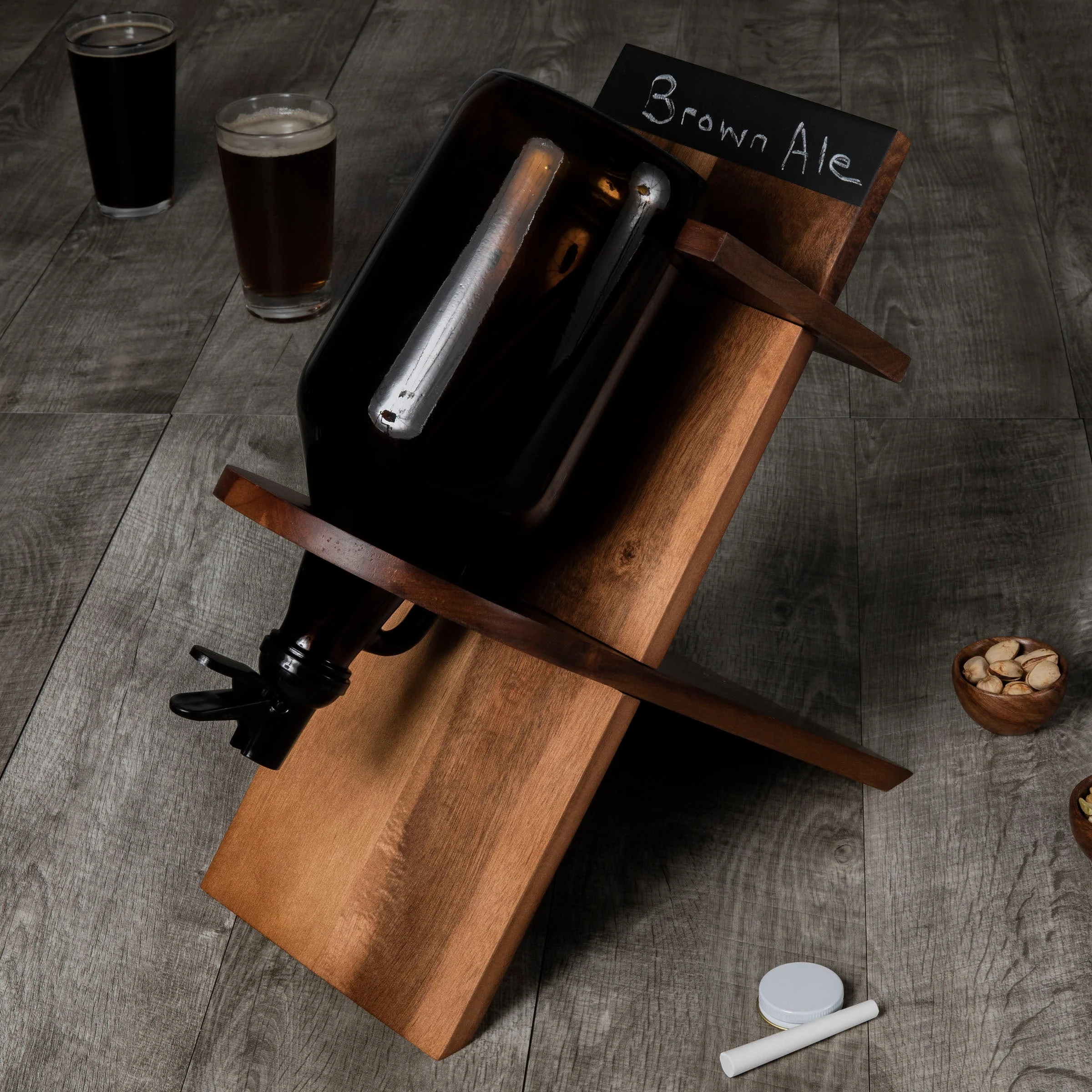Growler Stand with 64oz Glass Growler - Image 2