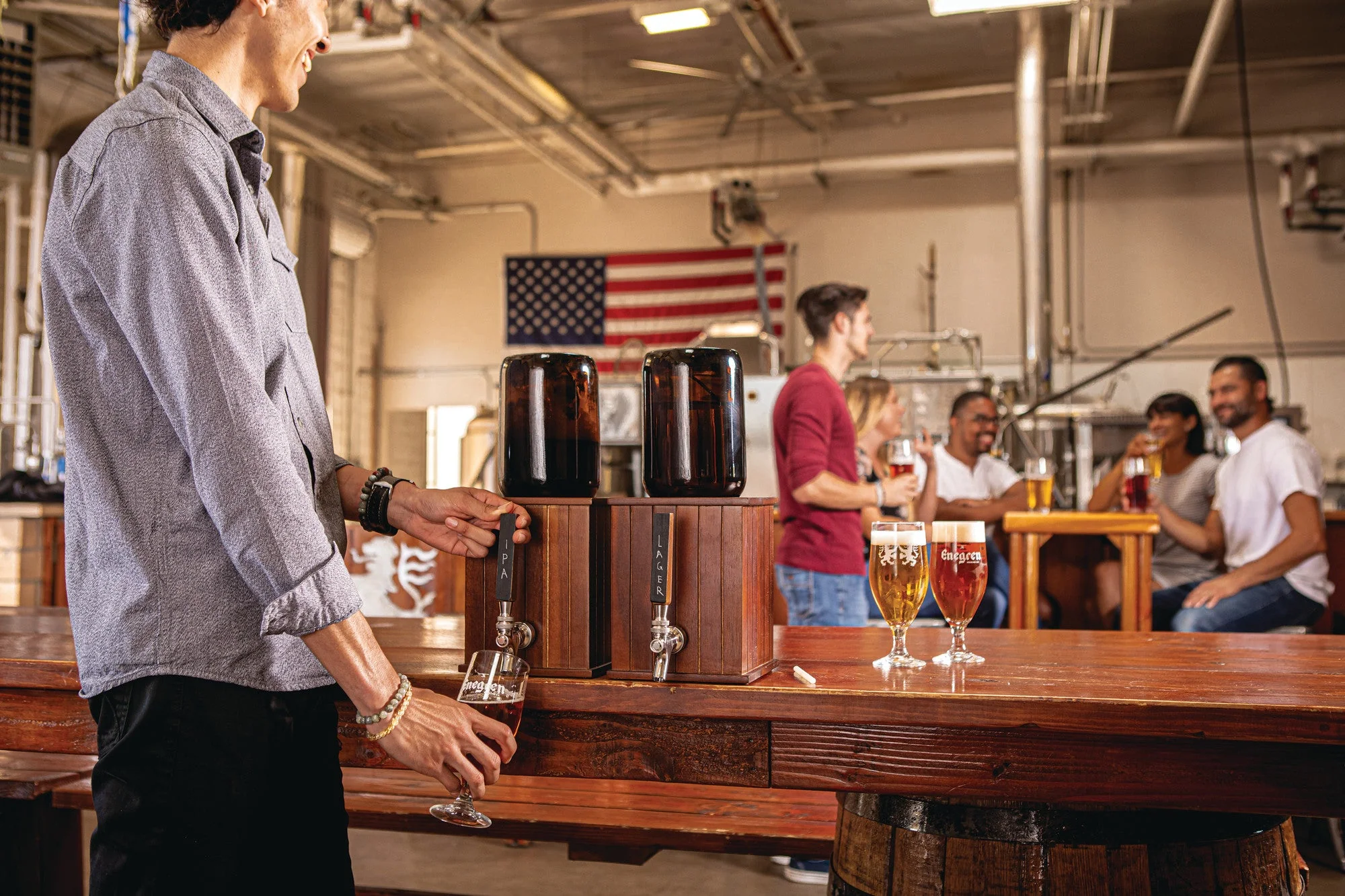 Growler Tap with 64 oz. Glass Growler - Image 4