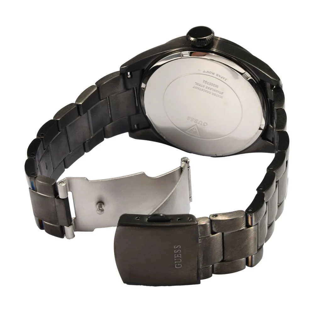Guess 46mm Vertigo Quartz Stainless Steel Bracelet Watch - Image 2