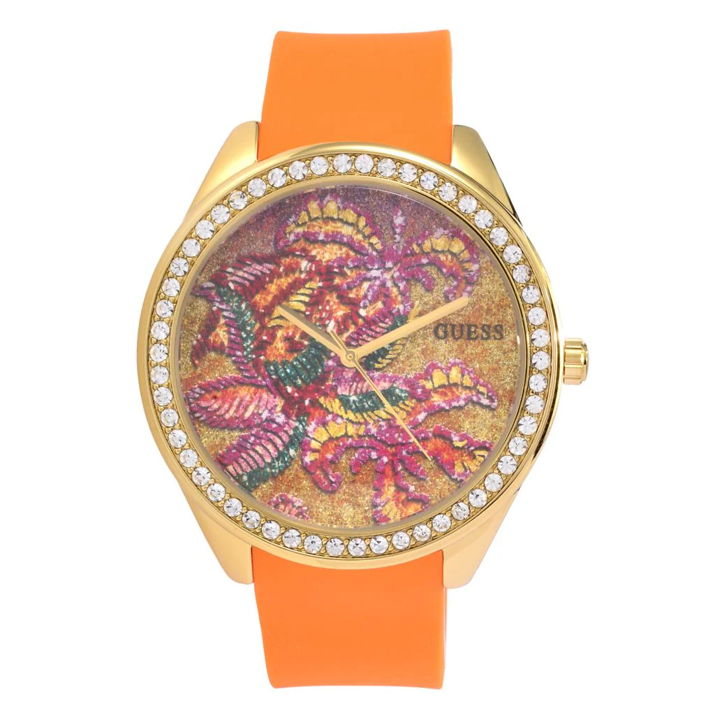 Guess Women's Trend Quartz Crystal Accented Strap Watch - Image 3