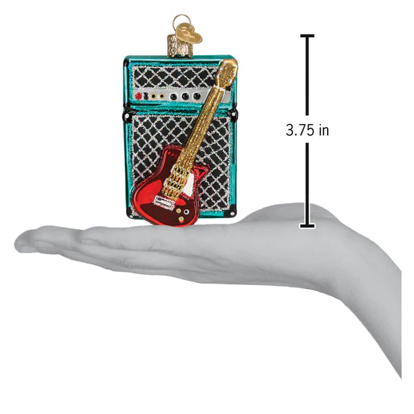 Guitar & Amp Ornament 3.75 x 2.25 x 1.5 by Old World Christmas - Image 6