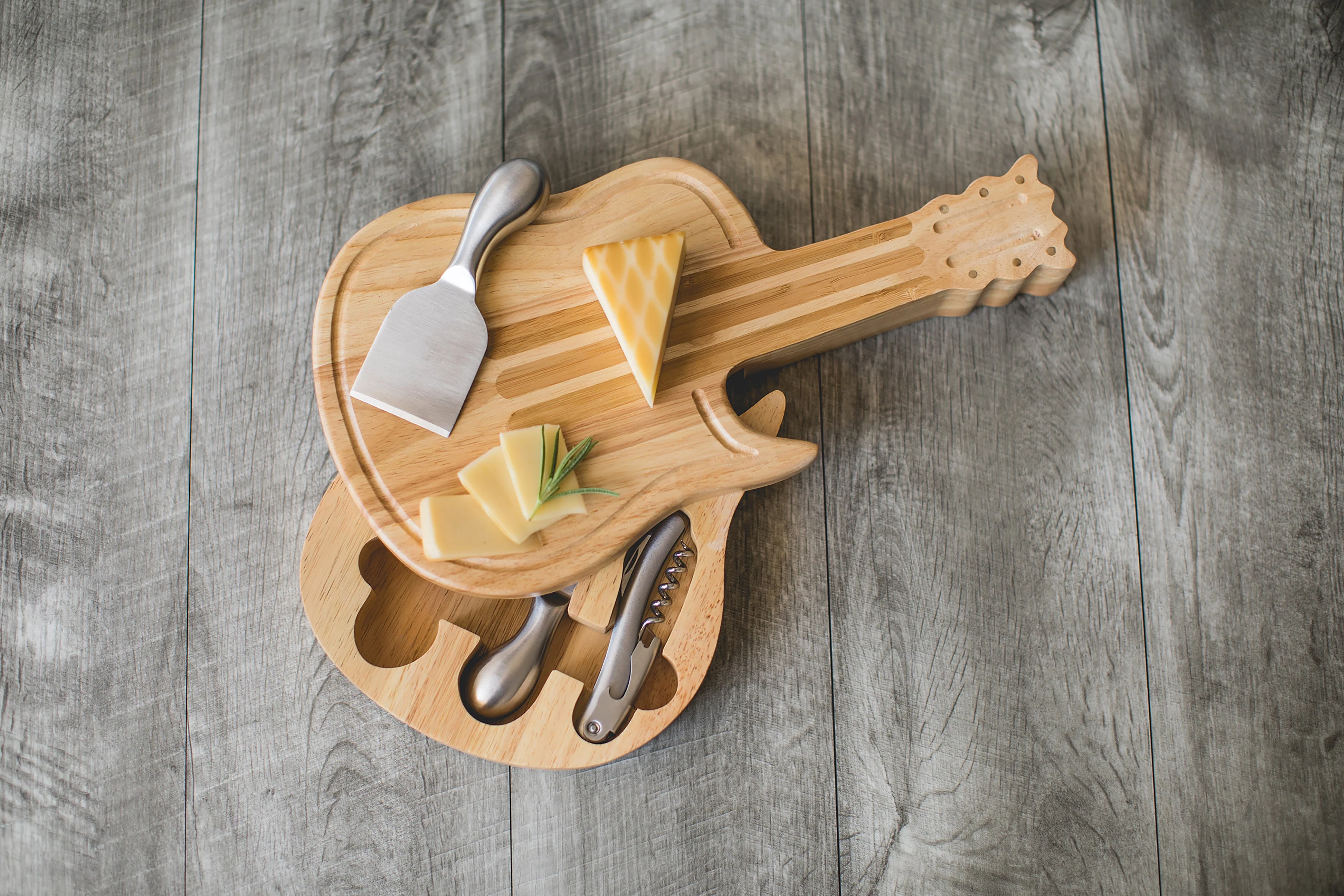 Guitar Cheese Cutting Board & Tools Set - Image 13